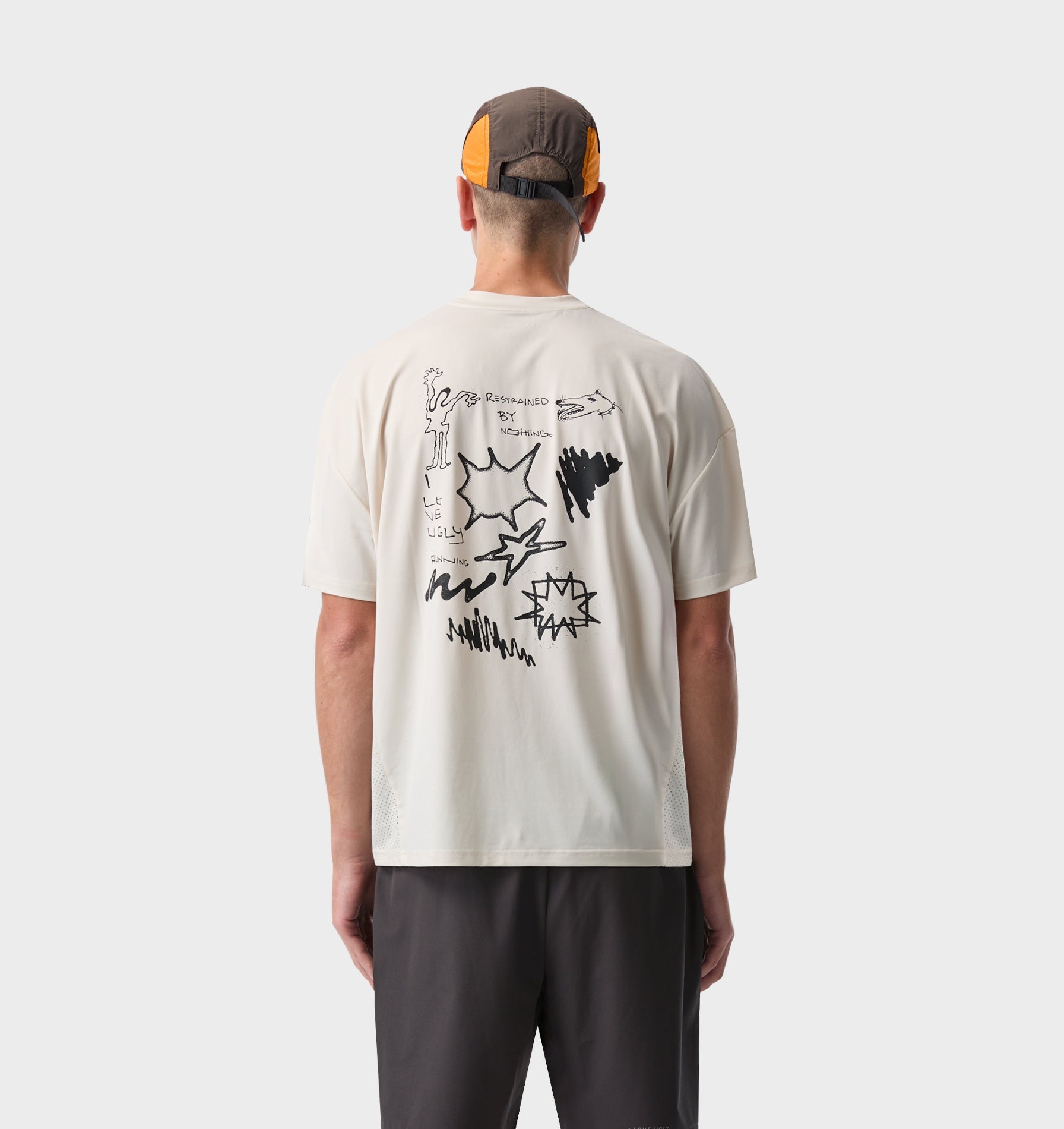 Restrained Active Crop Tee - Off White