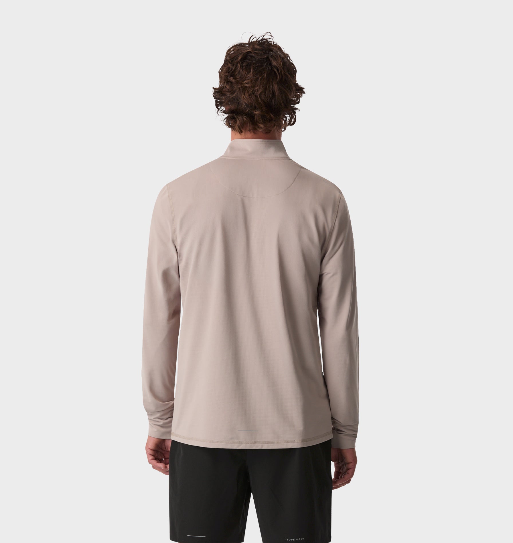 Active Zip Pullover - Taupe