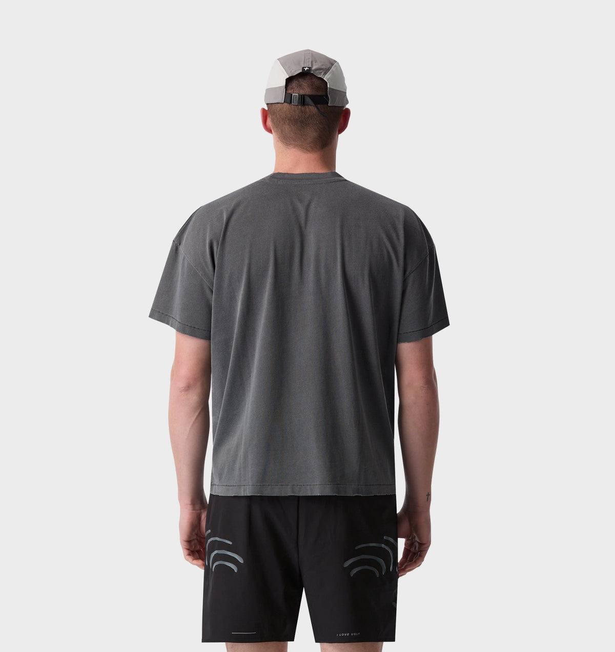 Widow Cotton Active Crop Tee - Washed Black