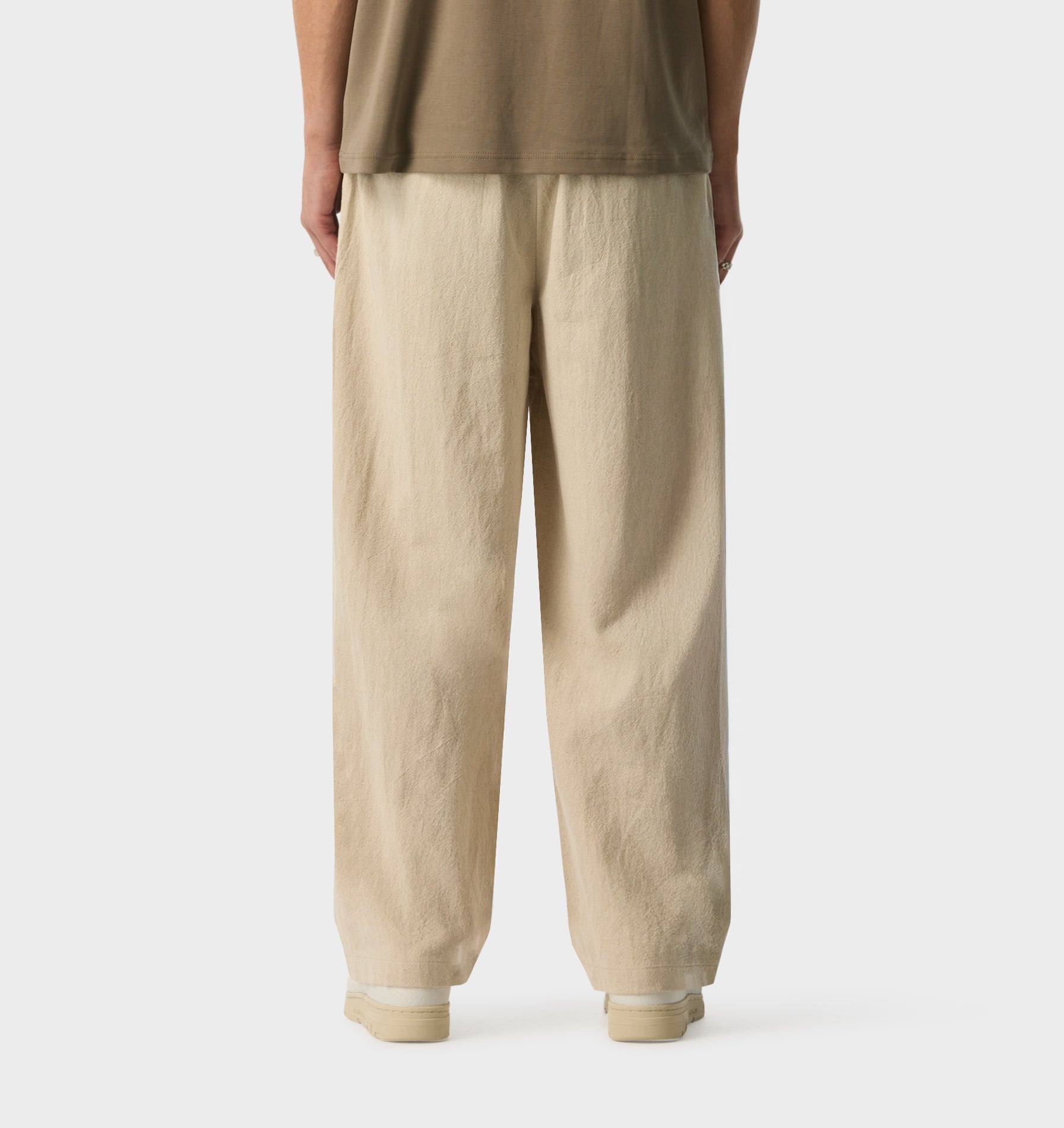 Linen Albert Pleated Pant - Bone