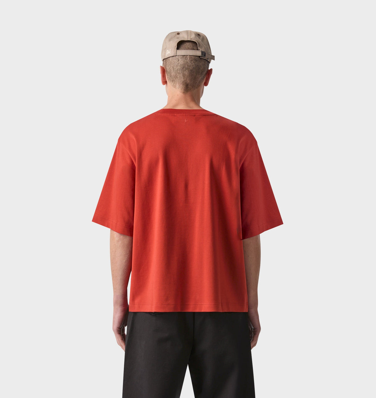 Interlock Crop Box Tee - Brick Red
