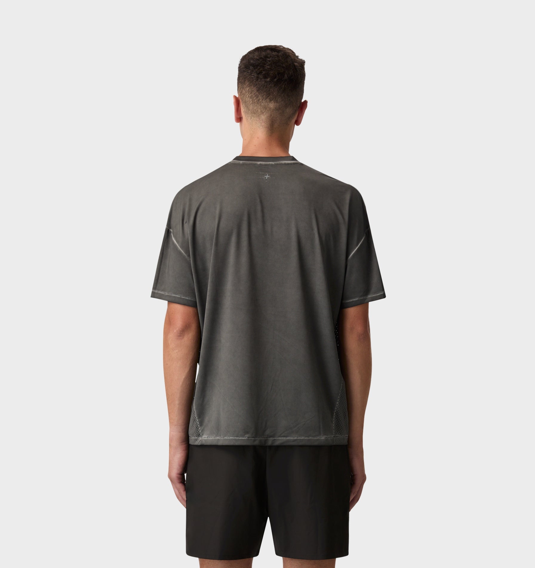 Active Crop Tee - Washed Black