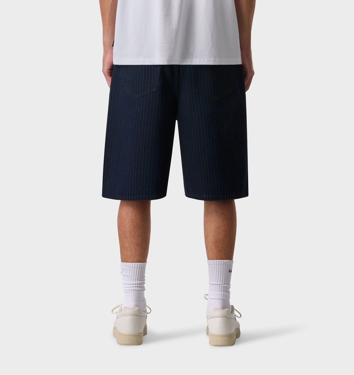 Wyatt Denim Short - Pinstripe