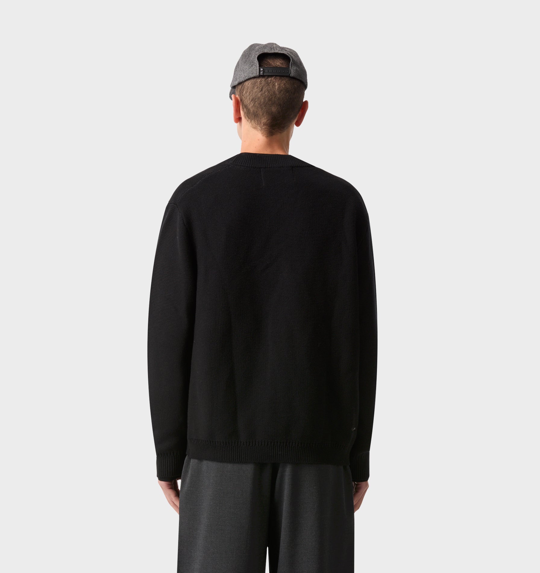 Nelson Cotton Cardigan - Black