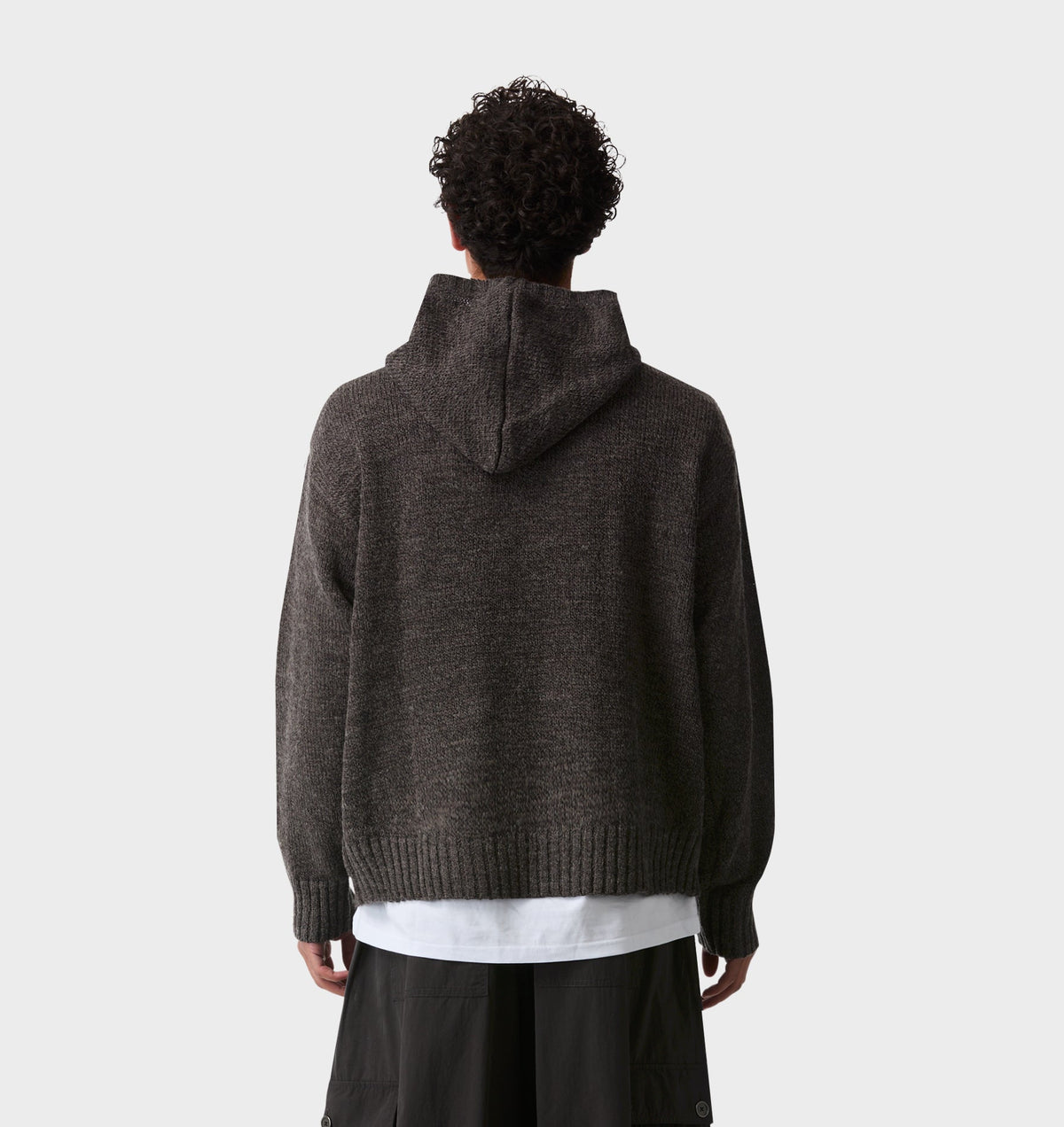 Knit Hood - Charcoal