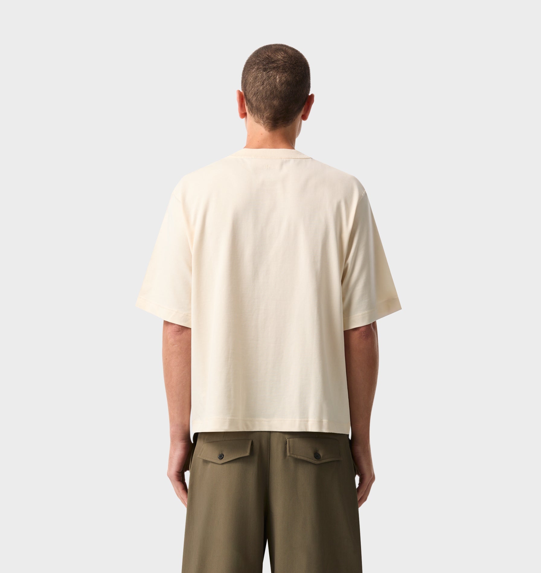 Crop Box Tee - Off White