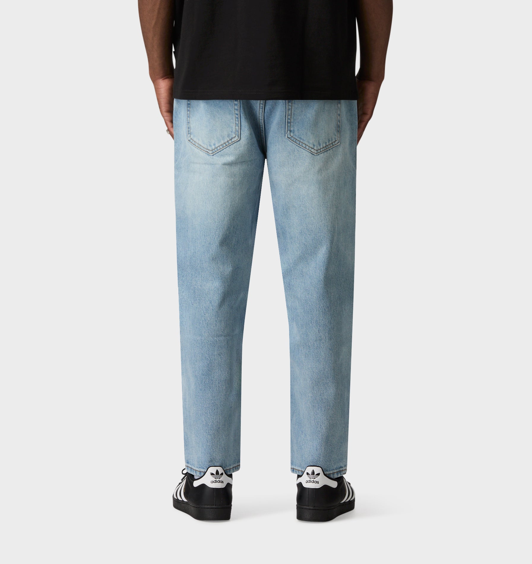 Cropped 90s Denim - Faded Blue