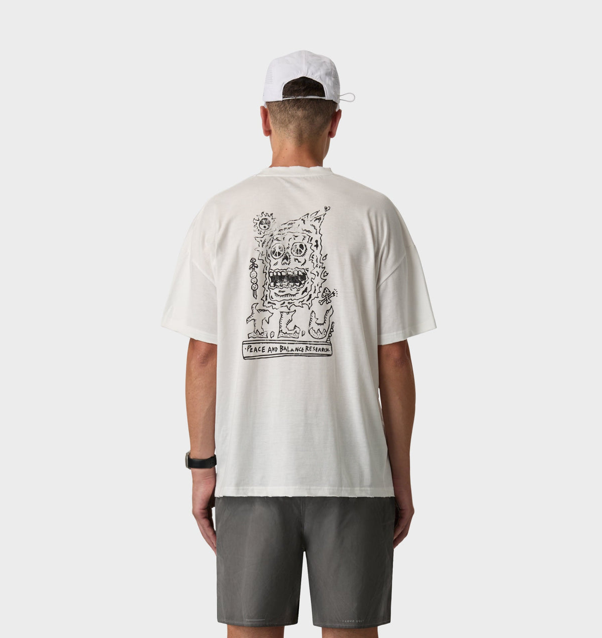 Peace Active Box Tee - Vintage White