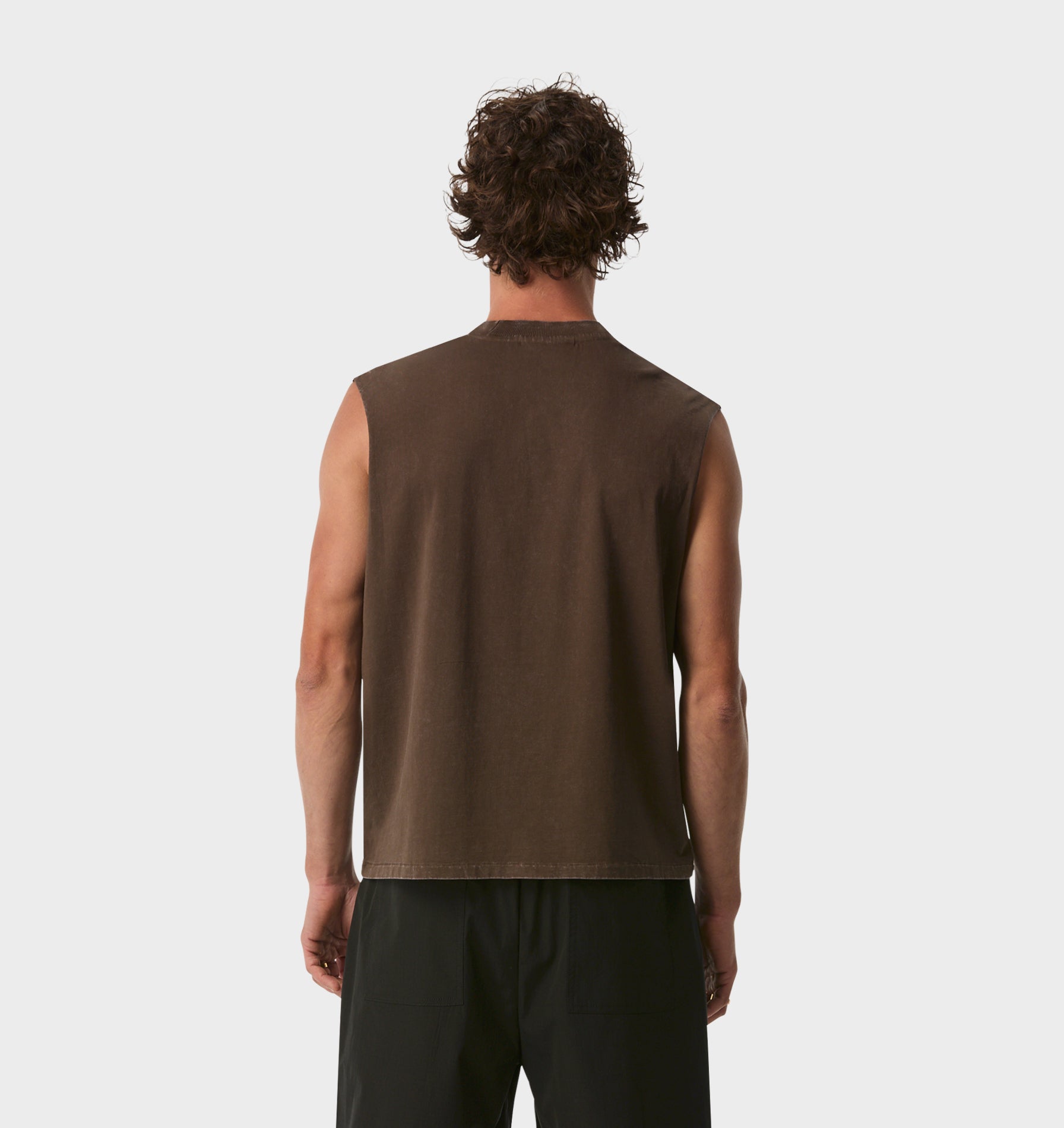 Amour Crop Tank - Aged Espresso