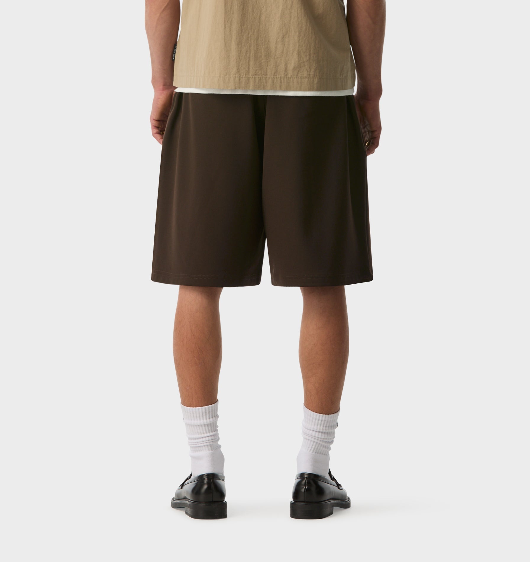 Alby Pleated Short - Espresso
