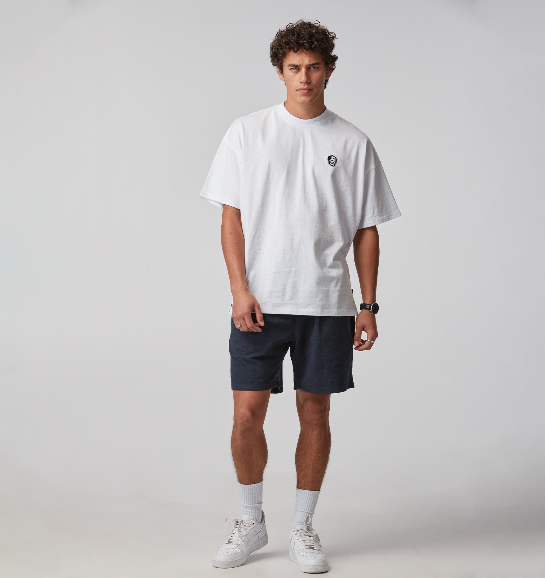 Skull Box Tee - White