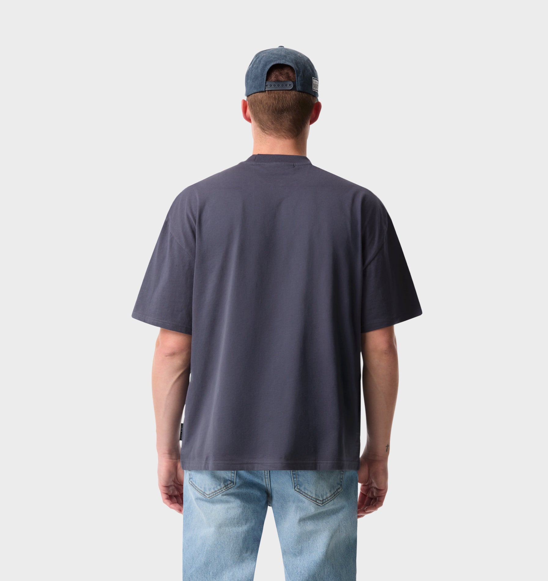 Hoop Logo Box Tee 2.0 - Indigo
