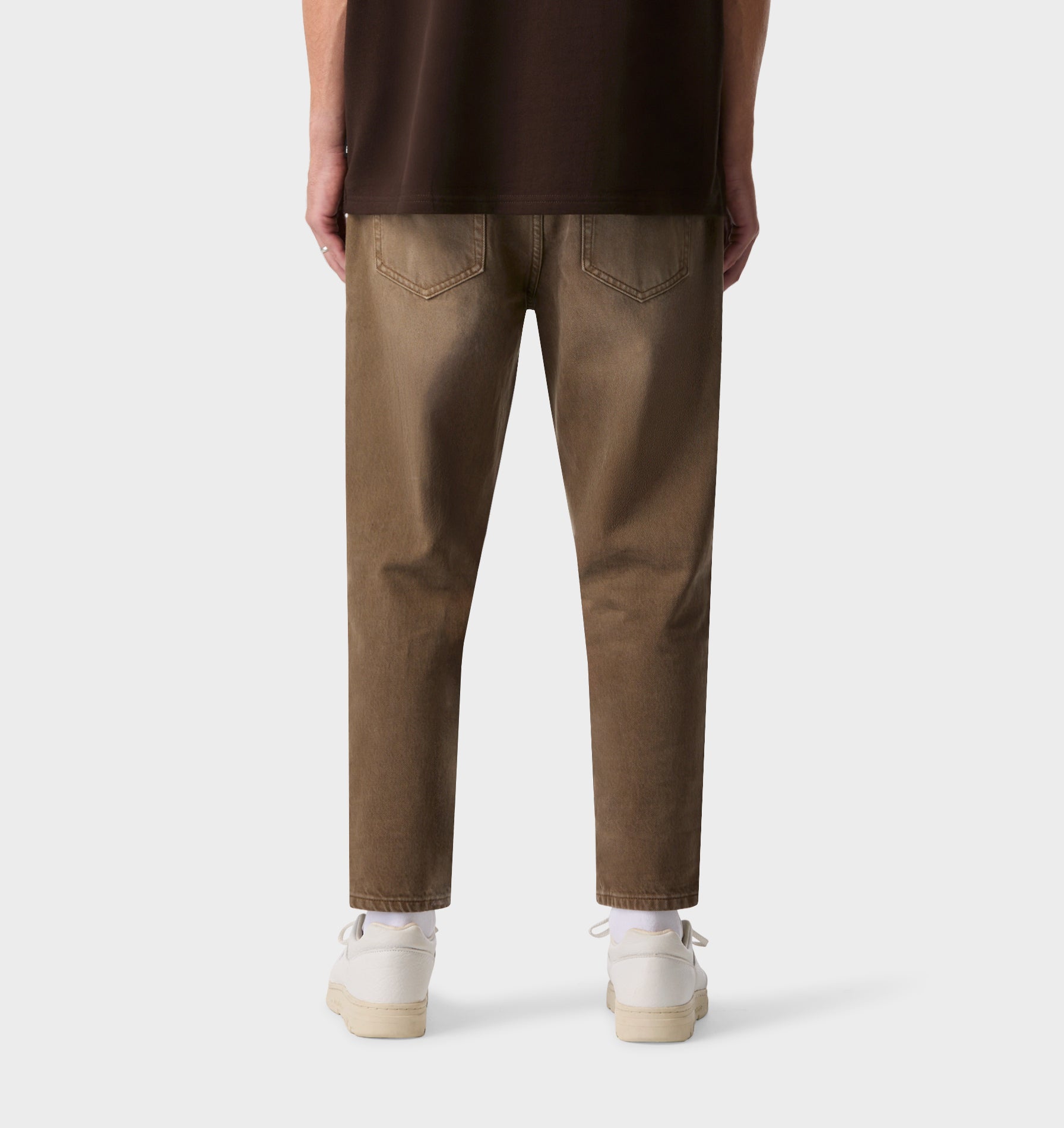 Cropped 90s Denim - Faded Mocha
