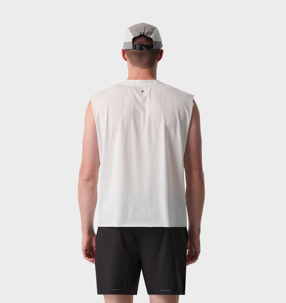 Dogs Cotton Active Crop Tank - Aged White