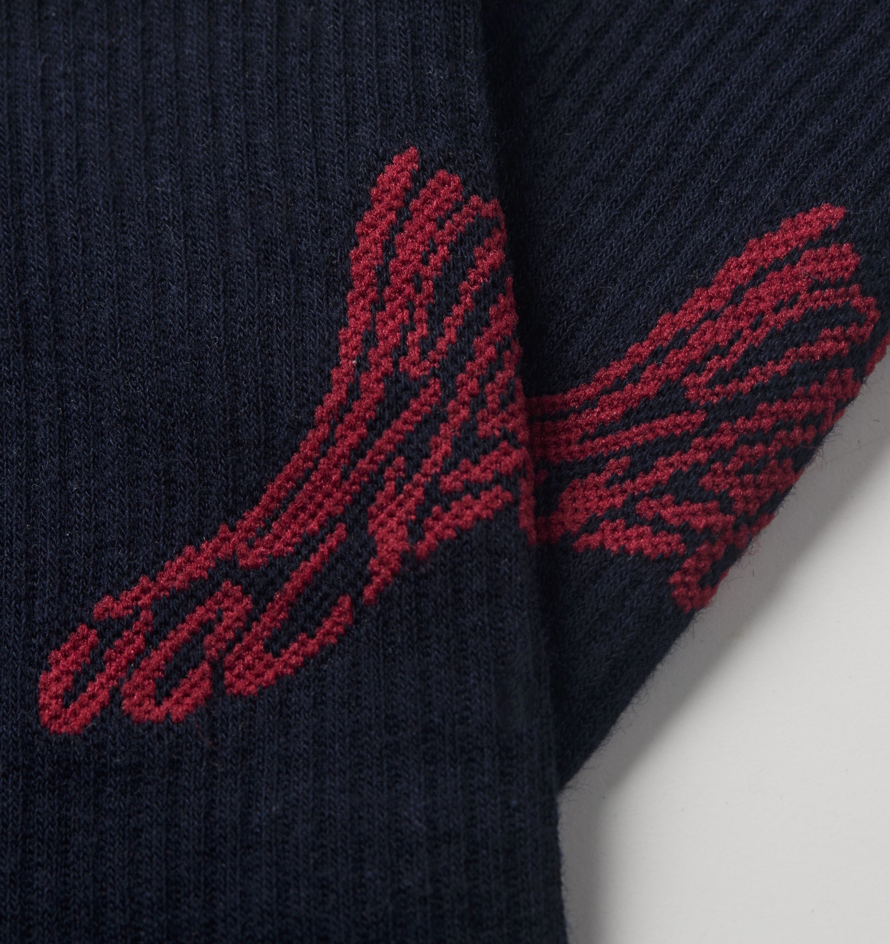 Quality Goods Basic Sock - Navy/Red