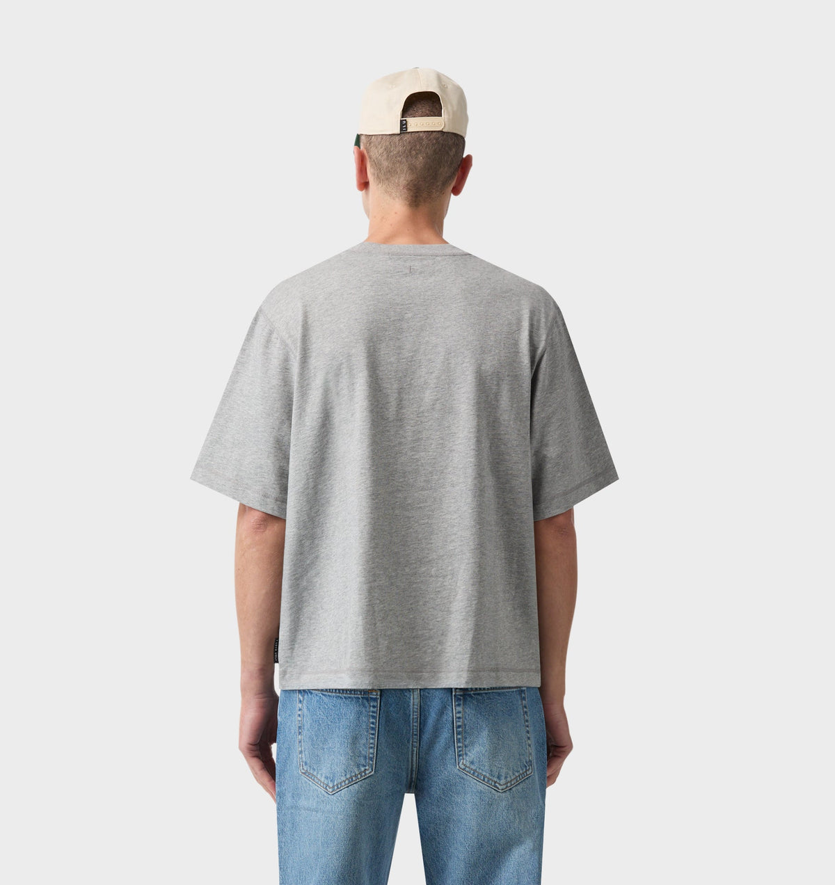 Crop Box Tee - Heather Grey