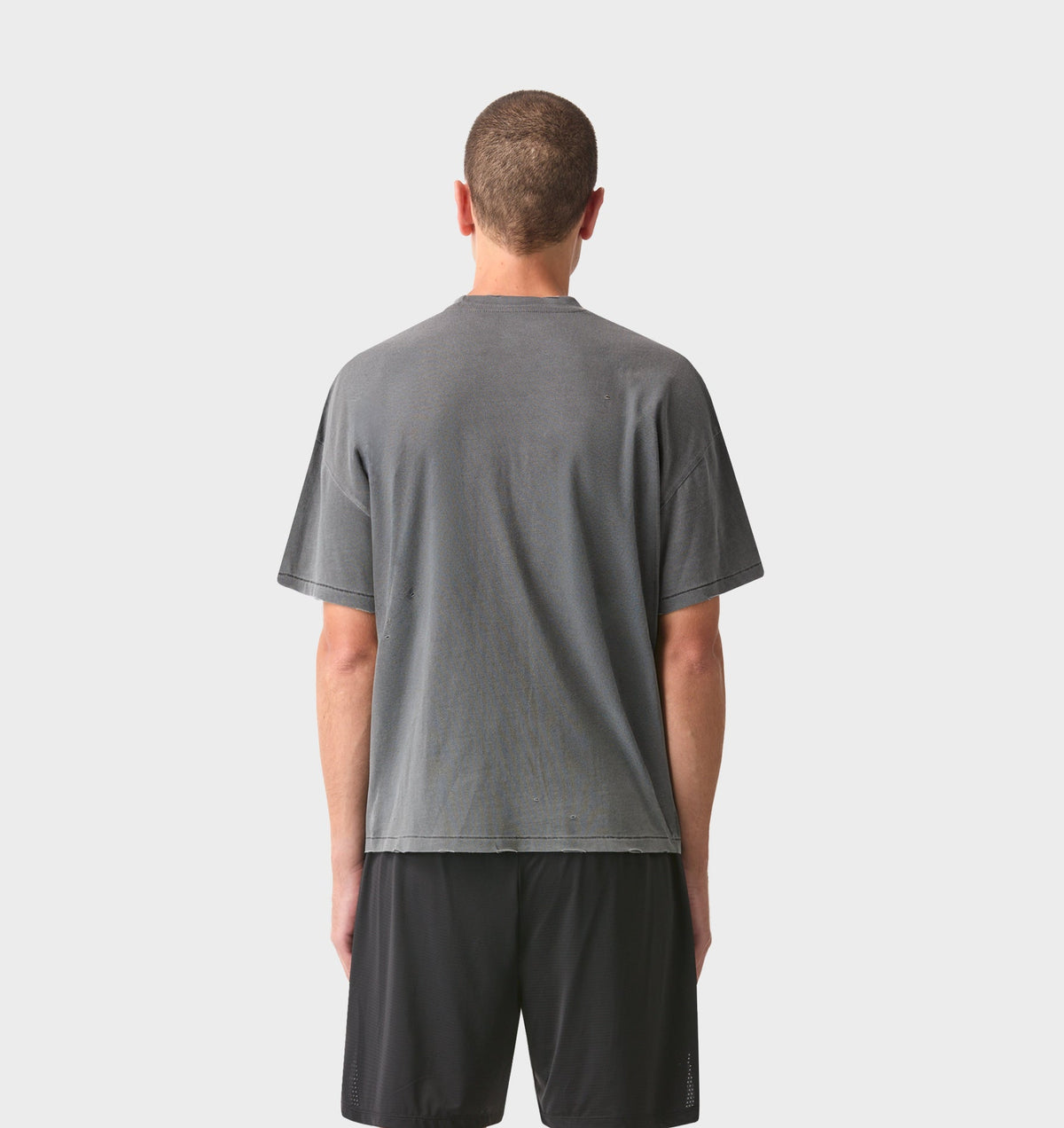 Eagle Active Crop Tee - Washed Black