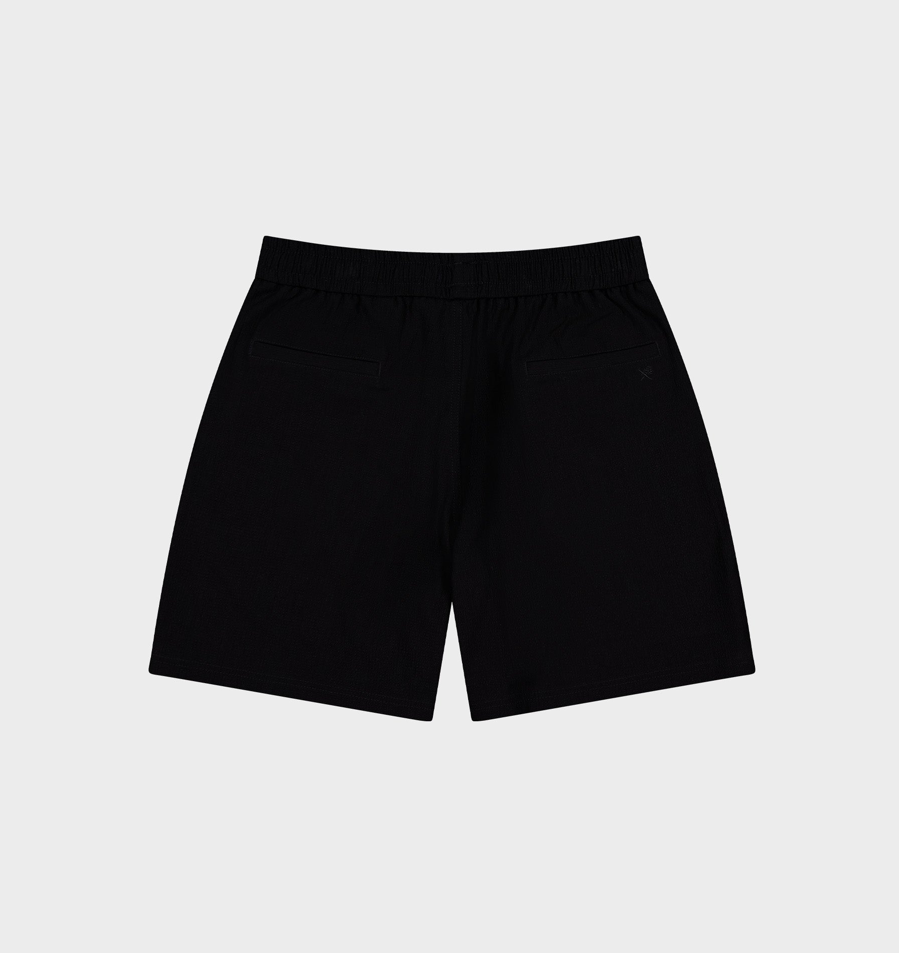 Seersucker Michael Pleat Short - Black