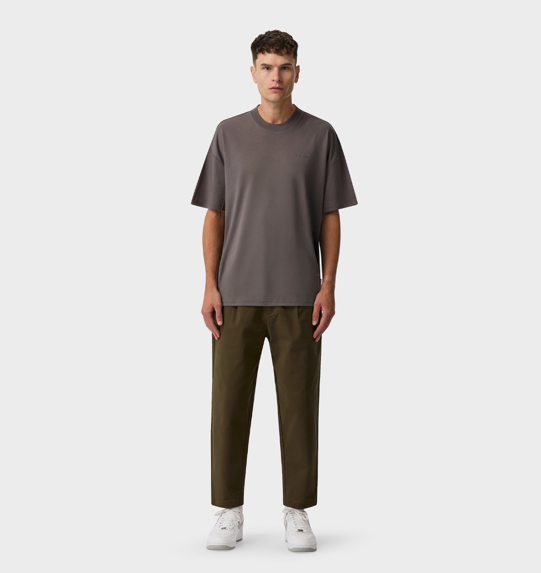 Interlock Box Tee 2.0 - Cobblestone