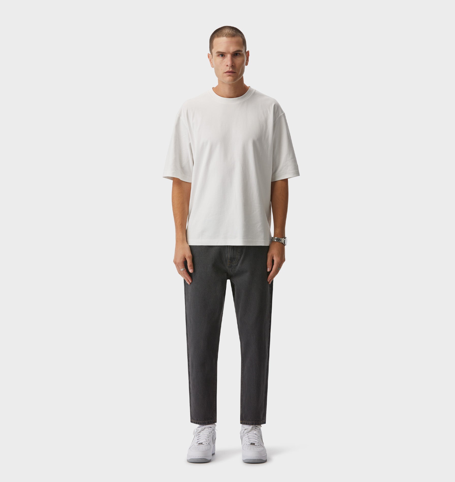 Cropped 90s Denim - Charcoal