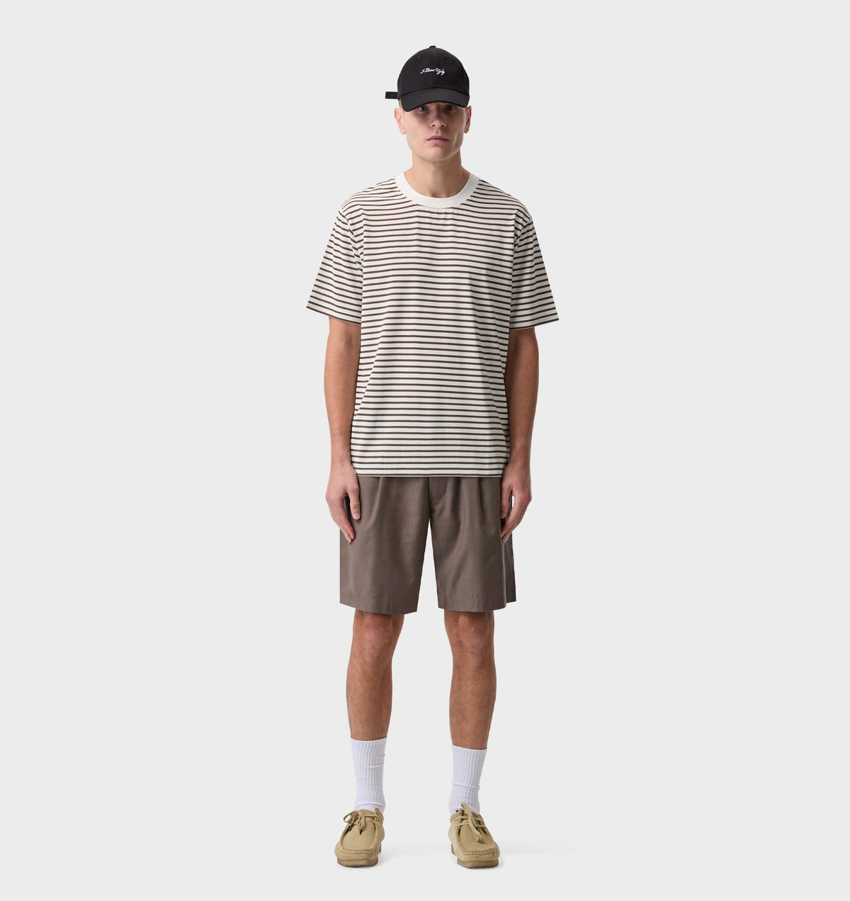 Quincy Pleated Short - Mushroom