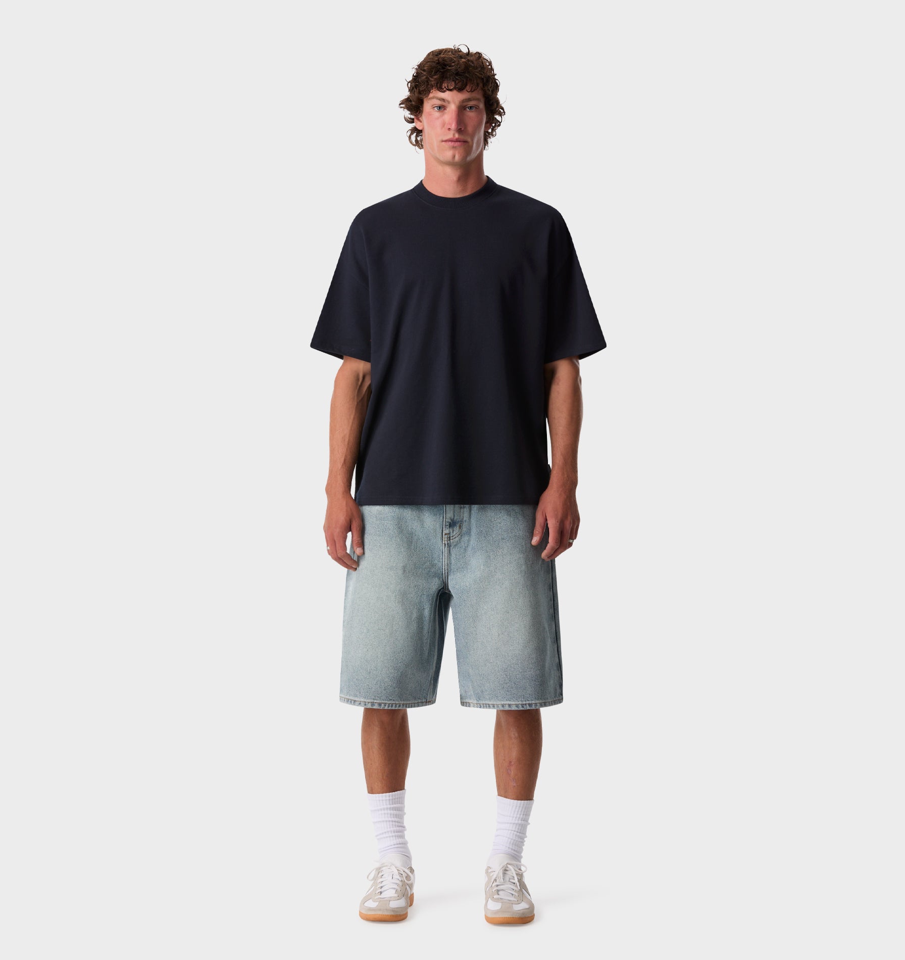 Wyatt Denim Short - Grey Blue