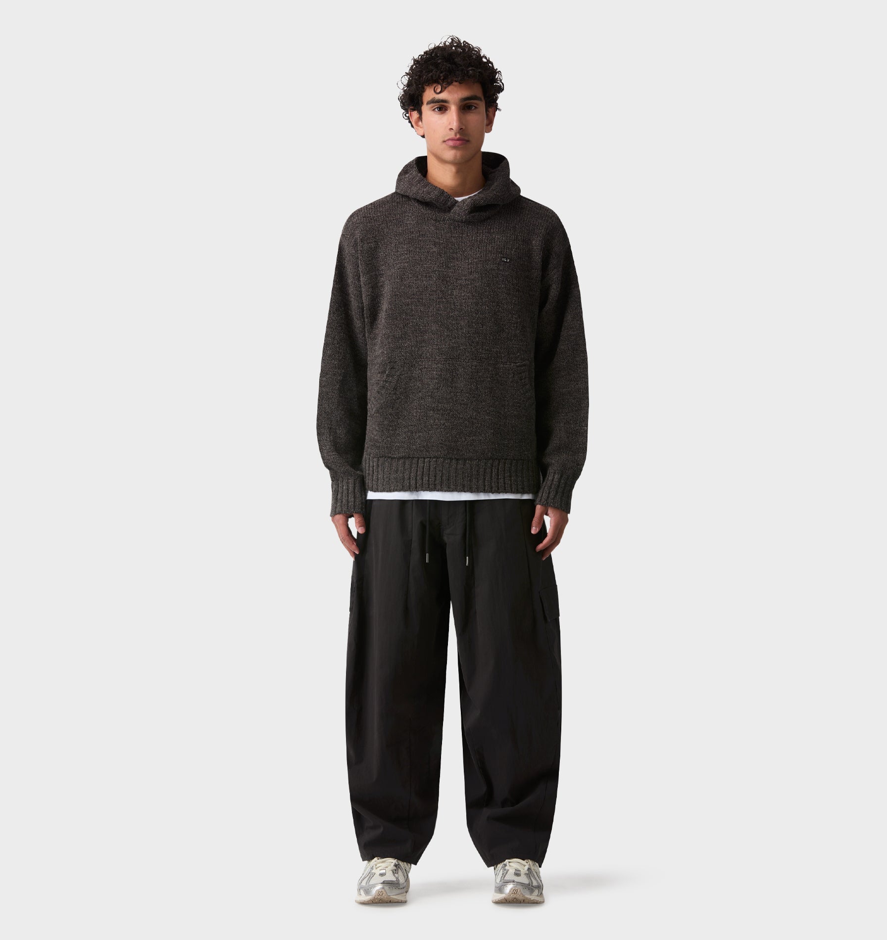 Knit Hood - Charcoal
