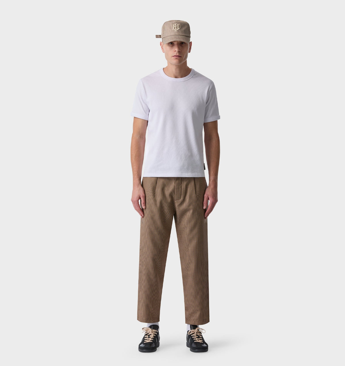 Kobe Pant - Charcoal Houndstooth