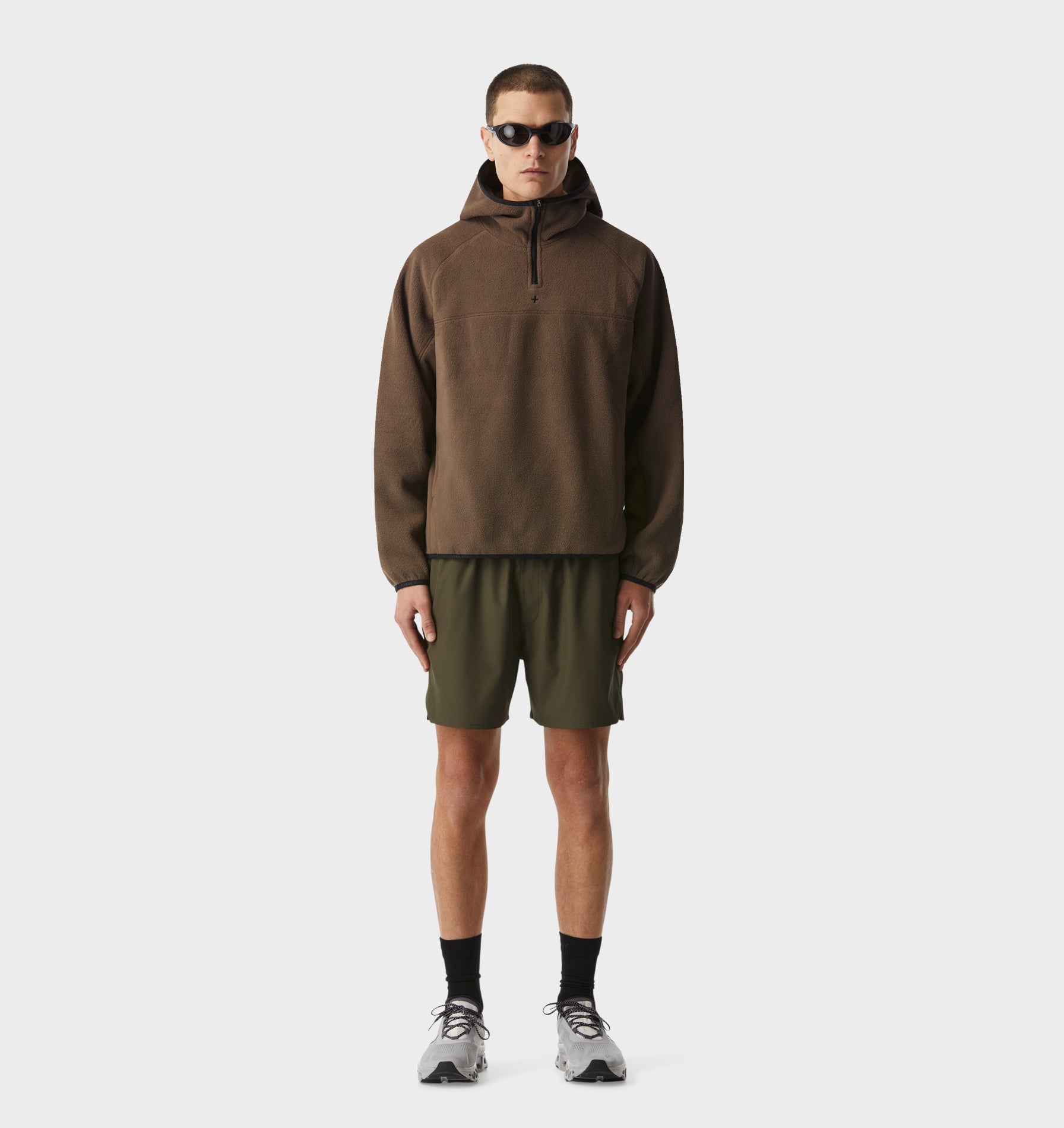 Active Hooded Fleece - Nutmeg