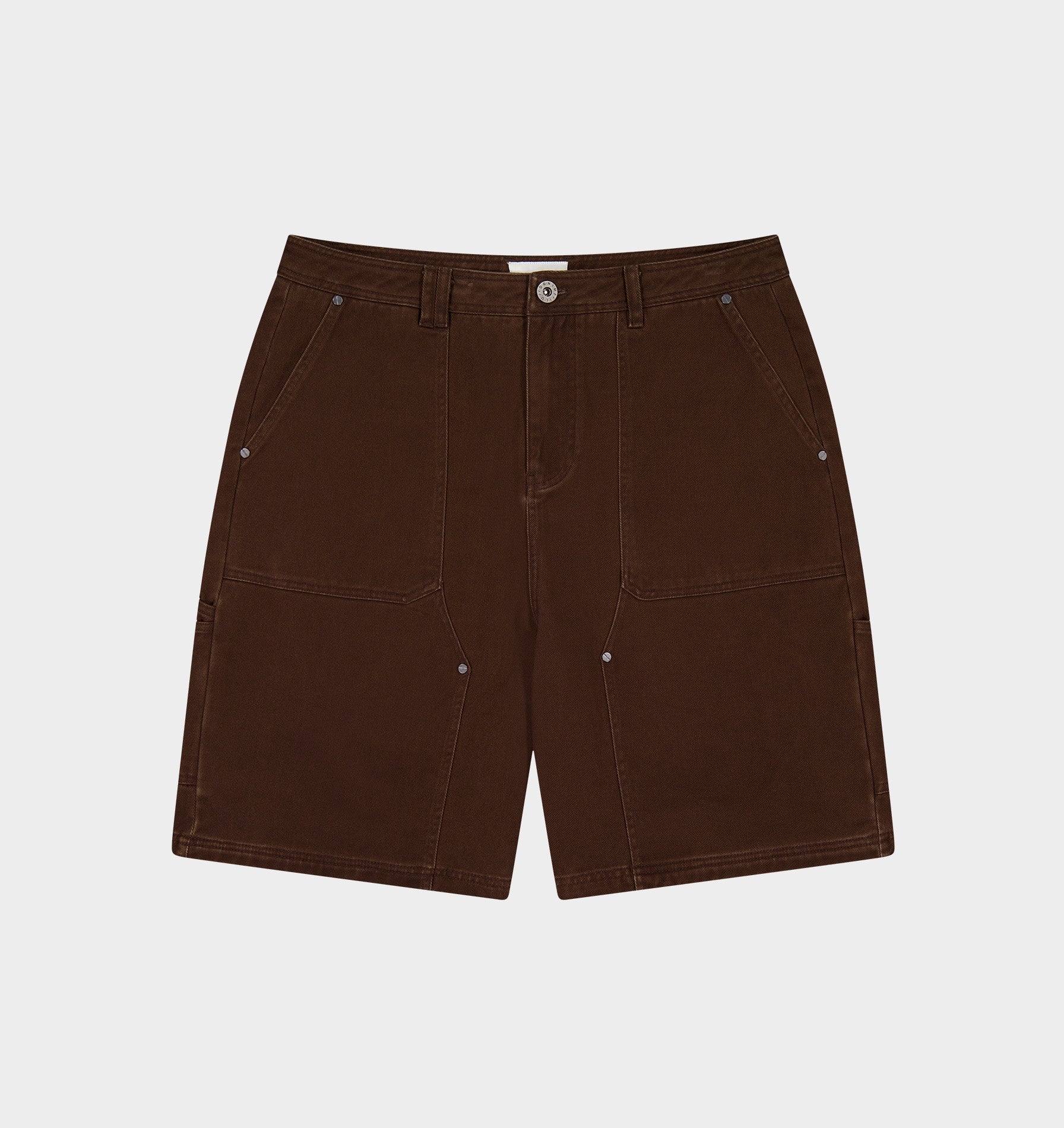Double Knee Workers Short - Dark Brown