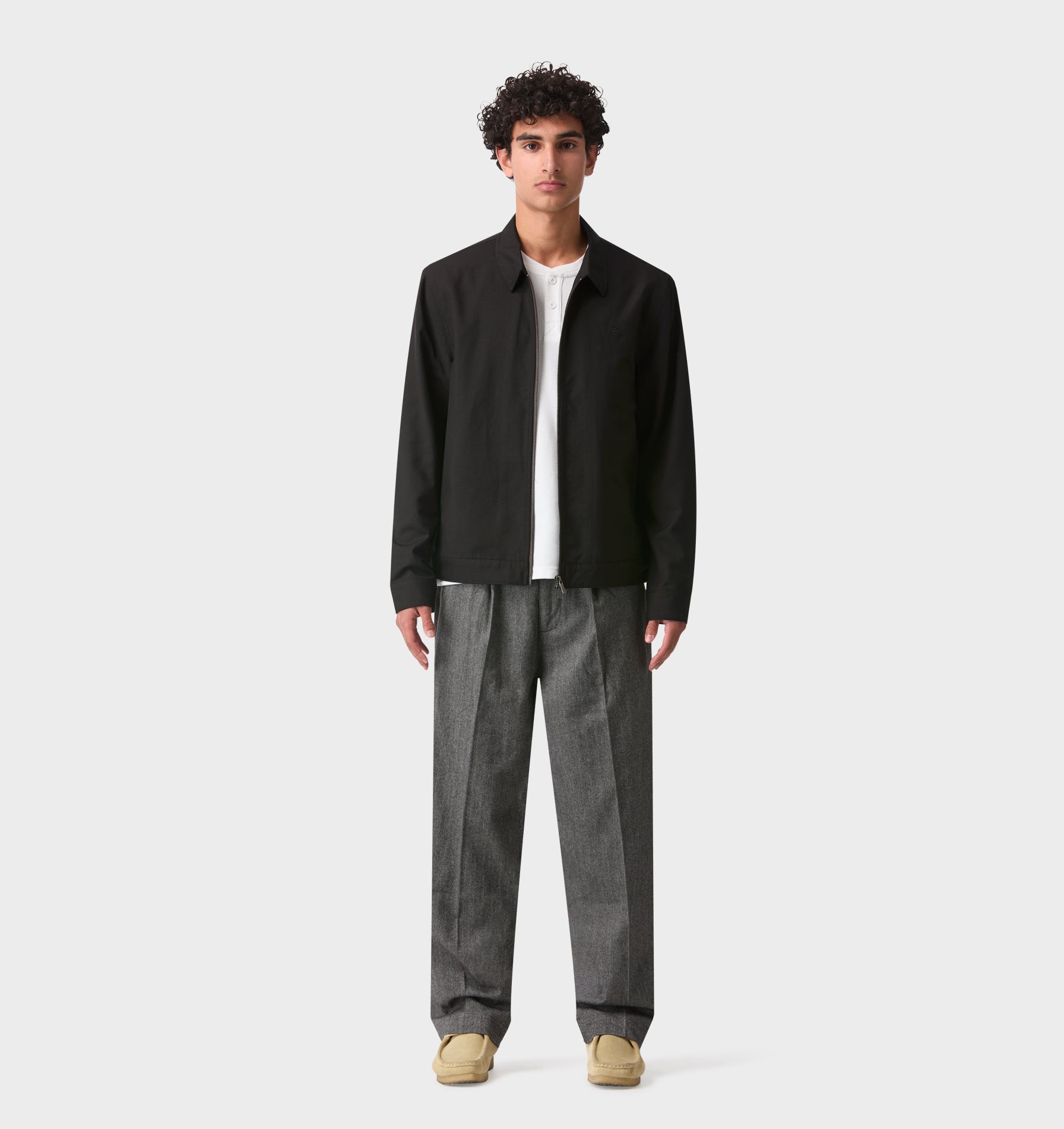 Winston Pant - Grey Herringbone