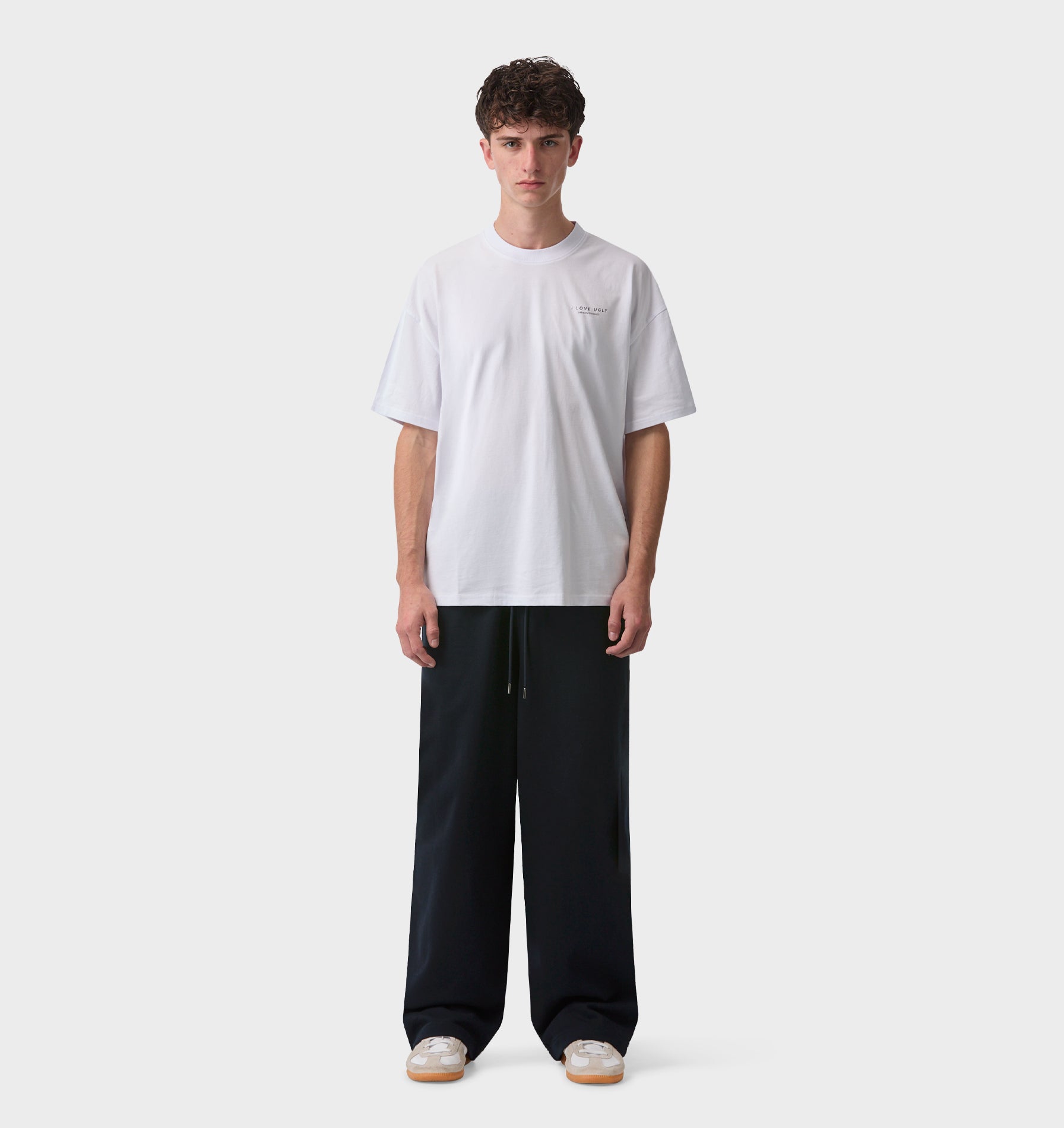 Wide Leg Track Pant - Midnight Navy