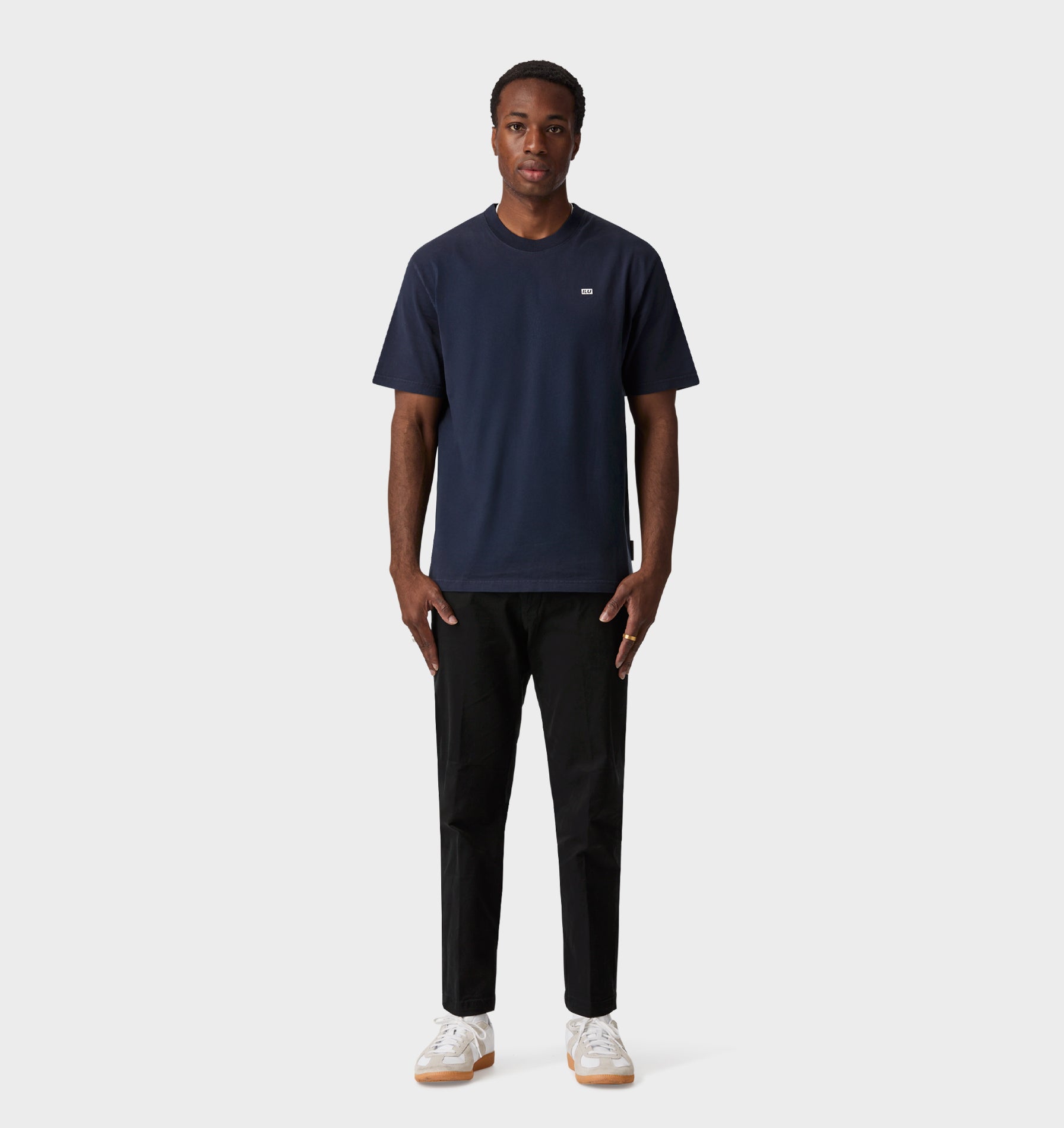 Uniform Logo Tee - Washed Navy