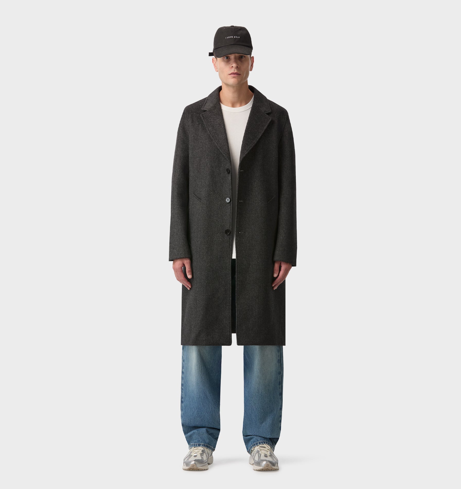 Don Car Coat - Charcoal