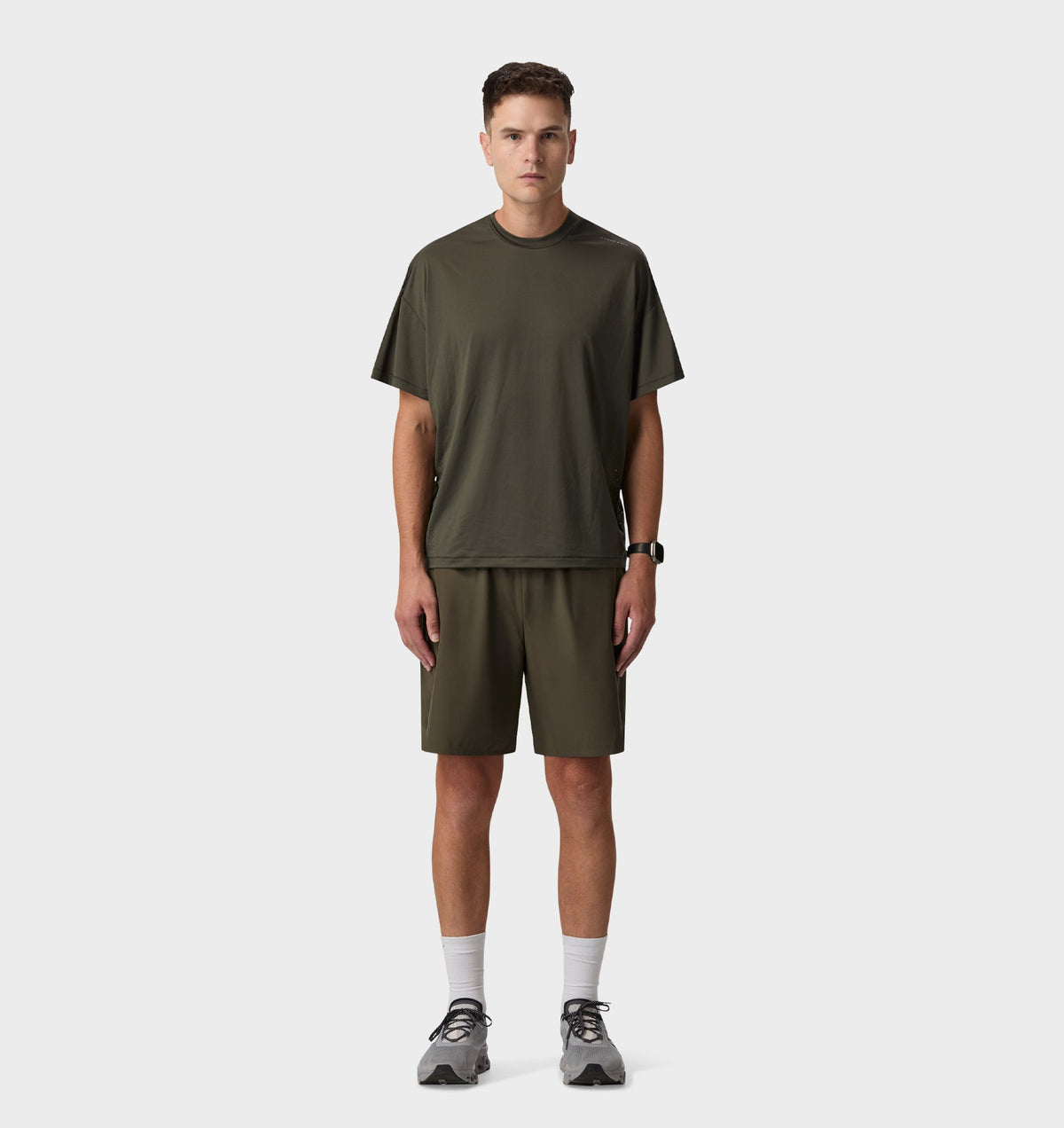 Active Crop Tee - Olive