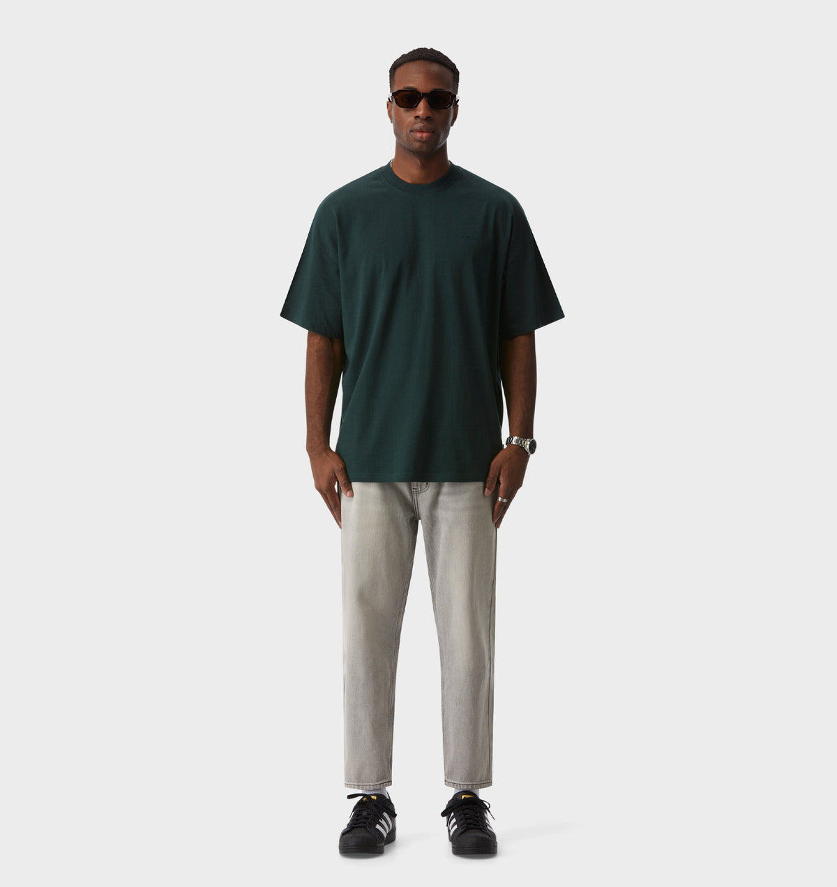 Cropped 90s Denim - Concrete