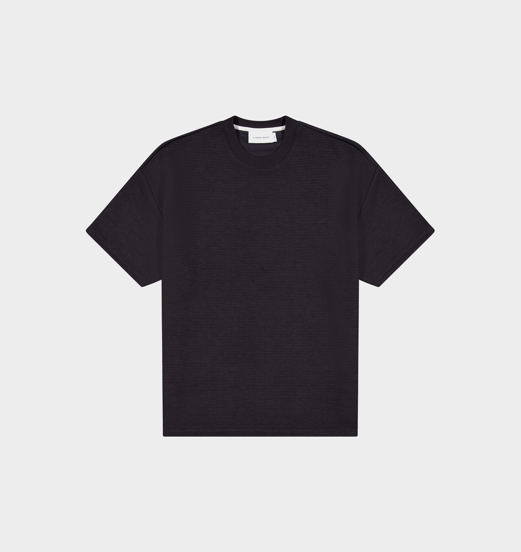 Textured Heavy Box Tee - Charcoal