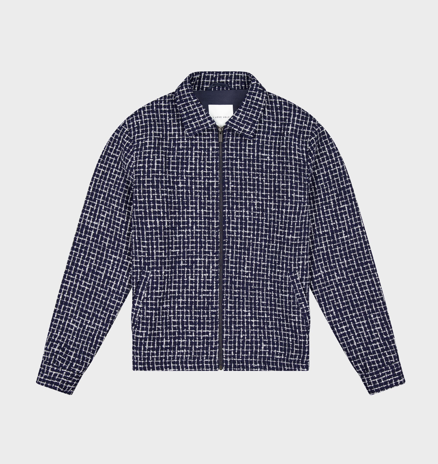 Boucle Poker Jacket - Navy/White Check