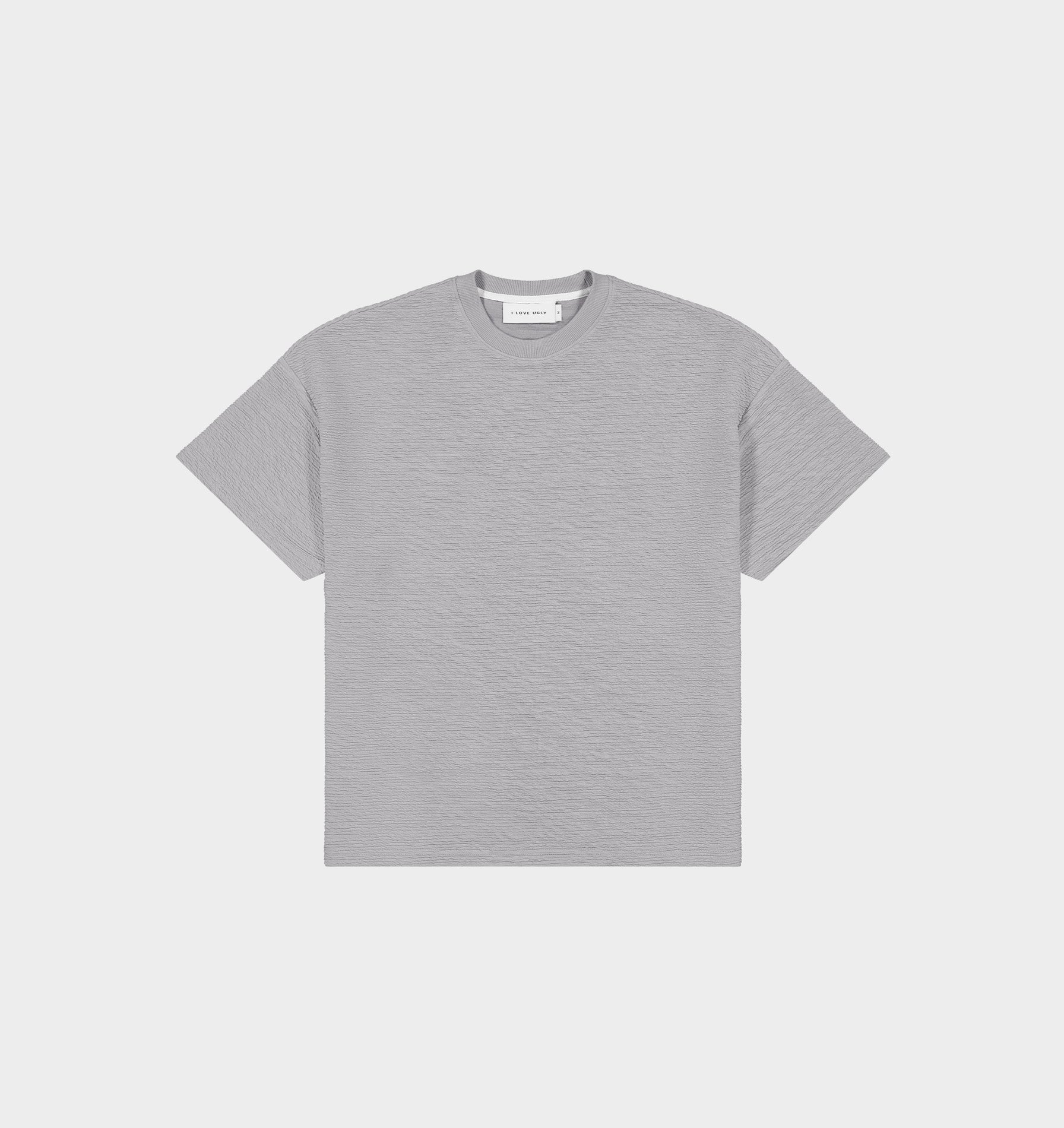 Ridged Lewi Crop Tee - Vintage Grey
