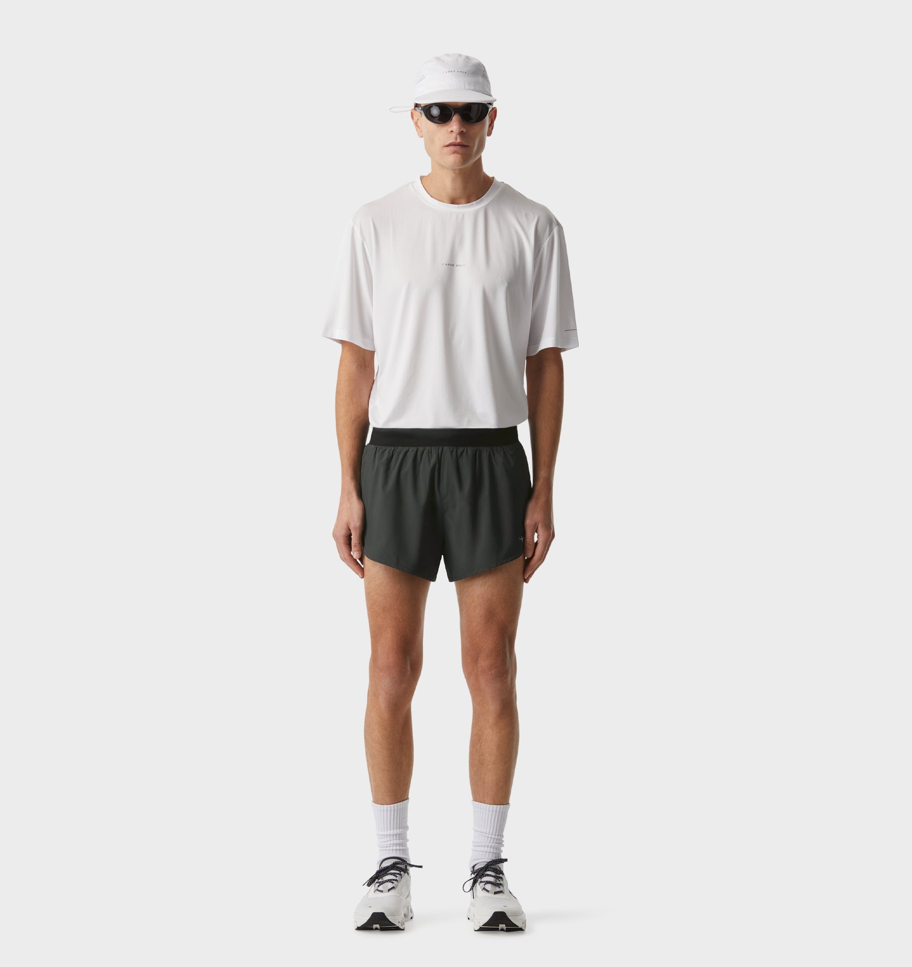 Active 3 Inch Split Short - Charcoal