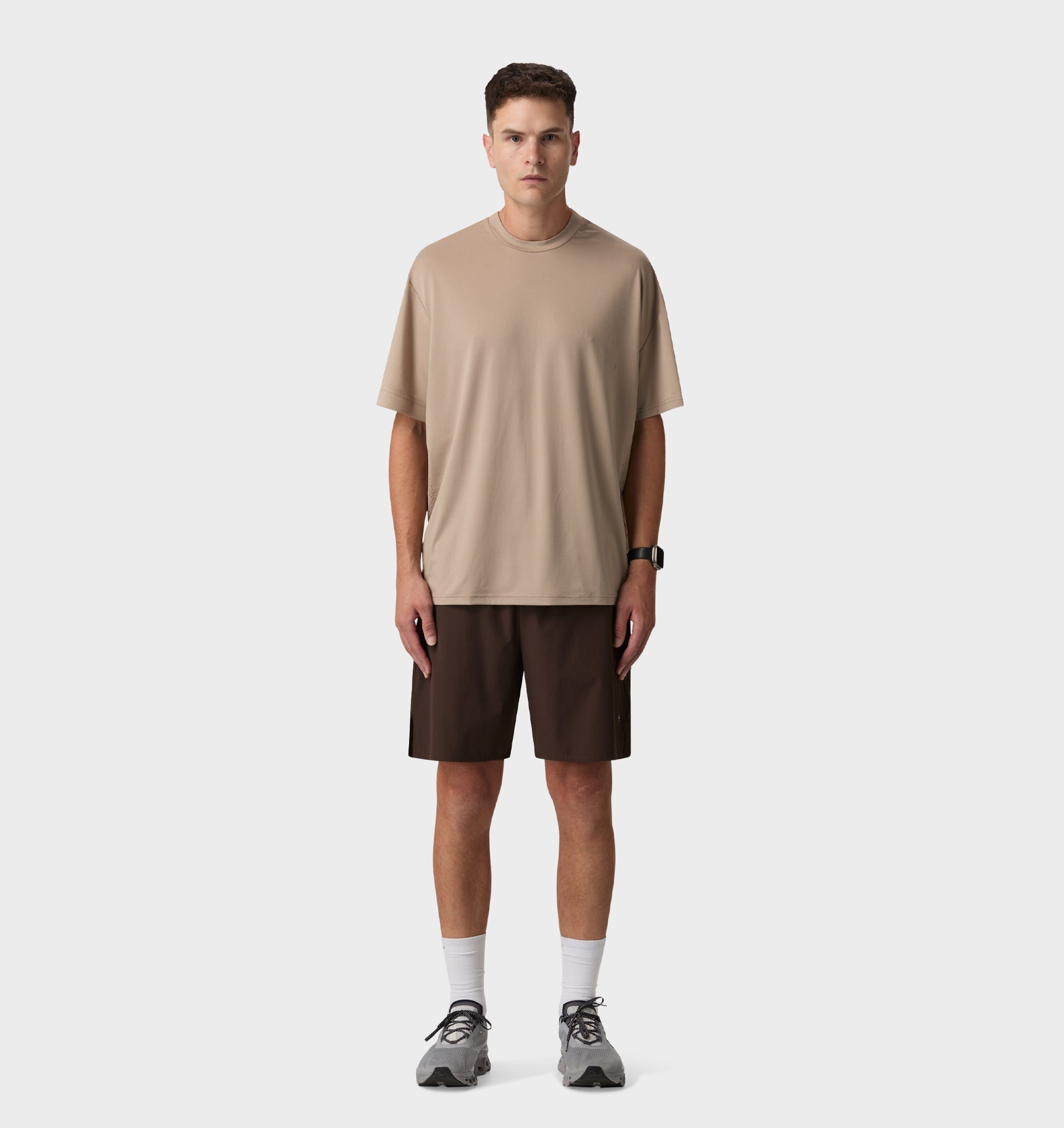 Active Box Tee - Taupe