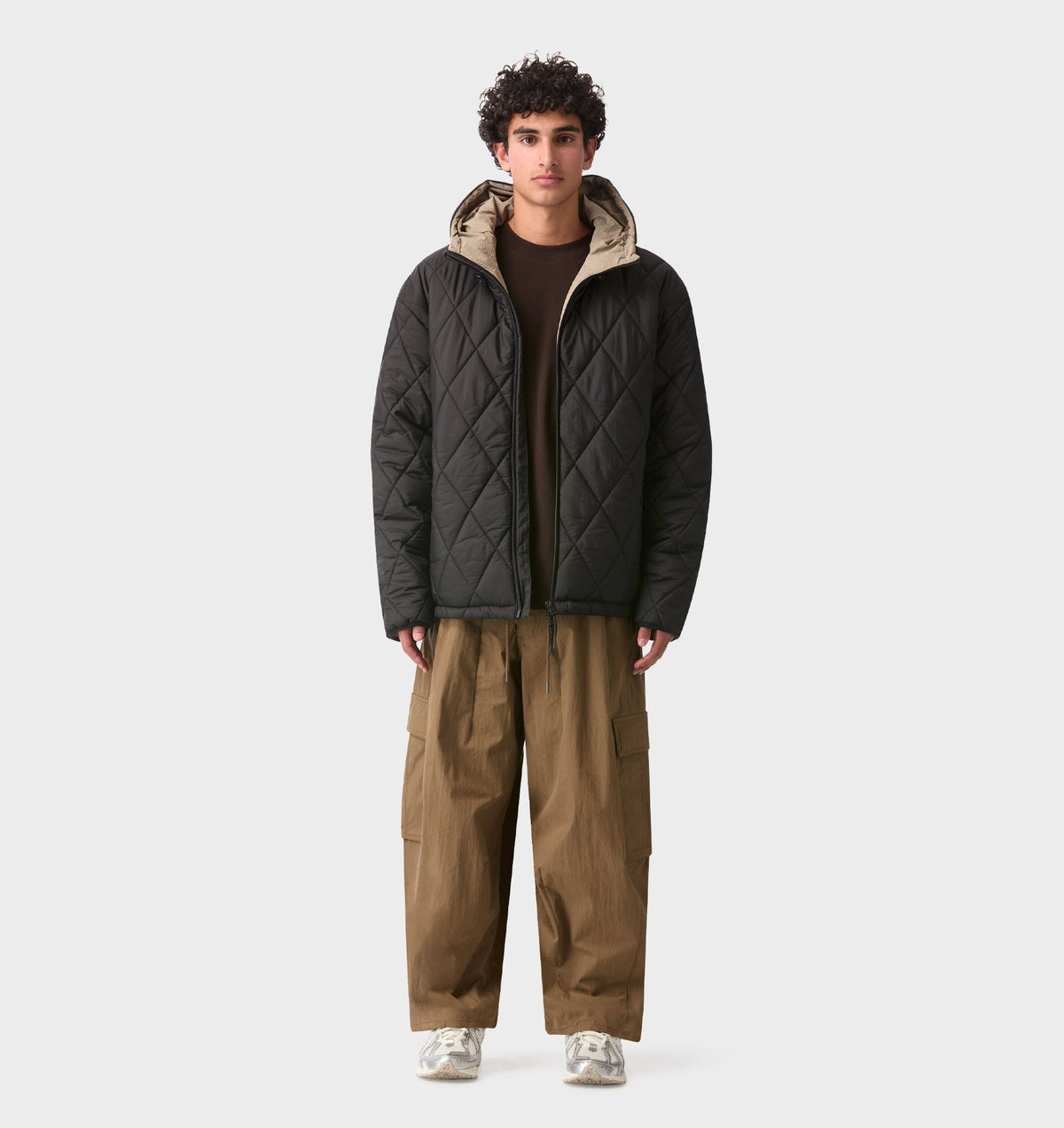 Puffer Hood Jacket - Black