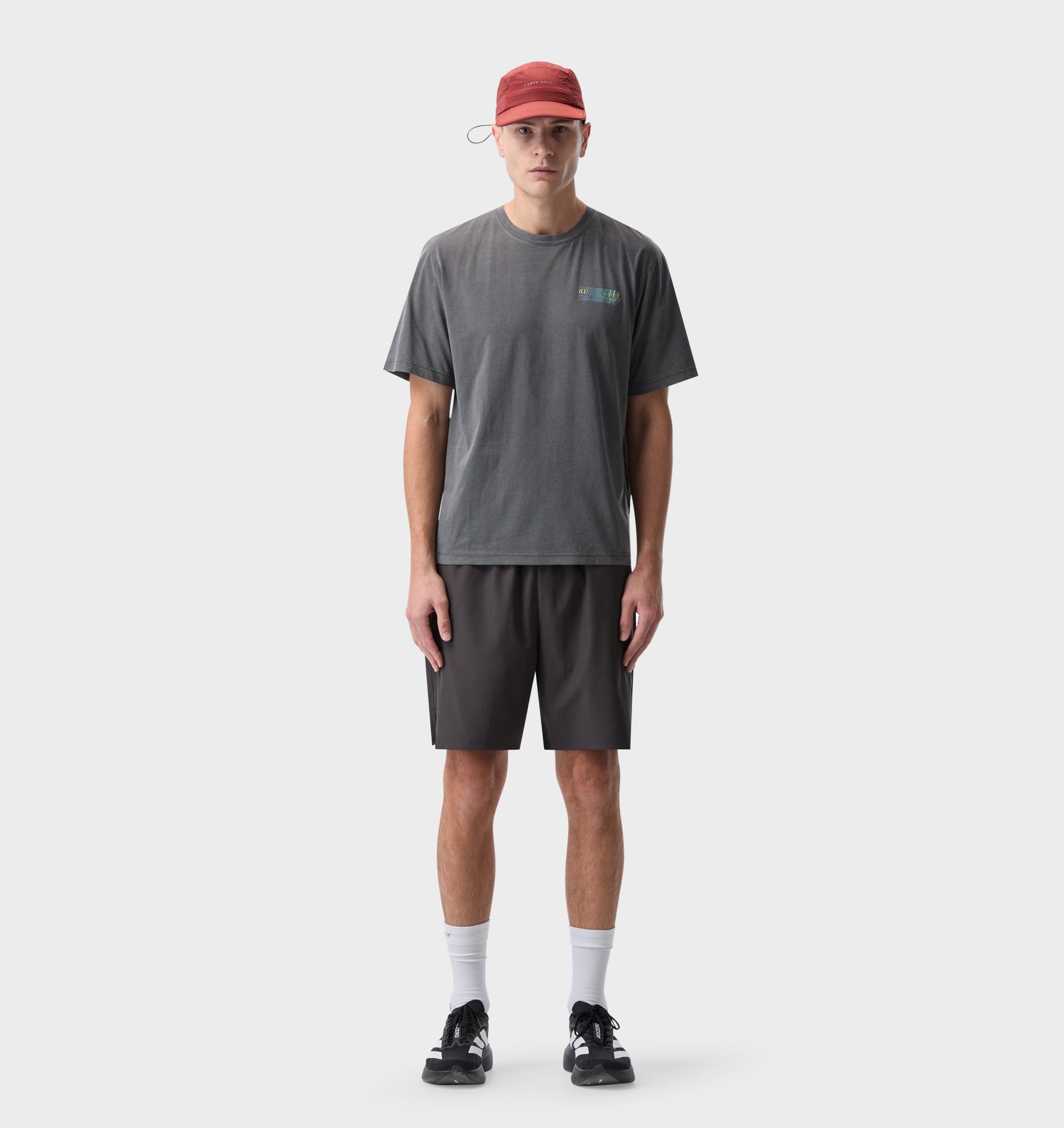 Skeleton Cotton Active Classic Tee -  Washed Black