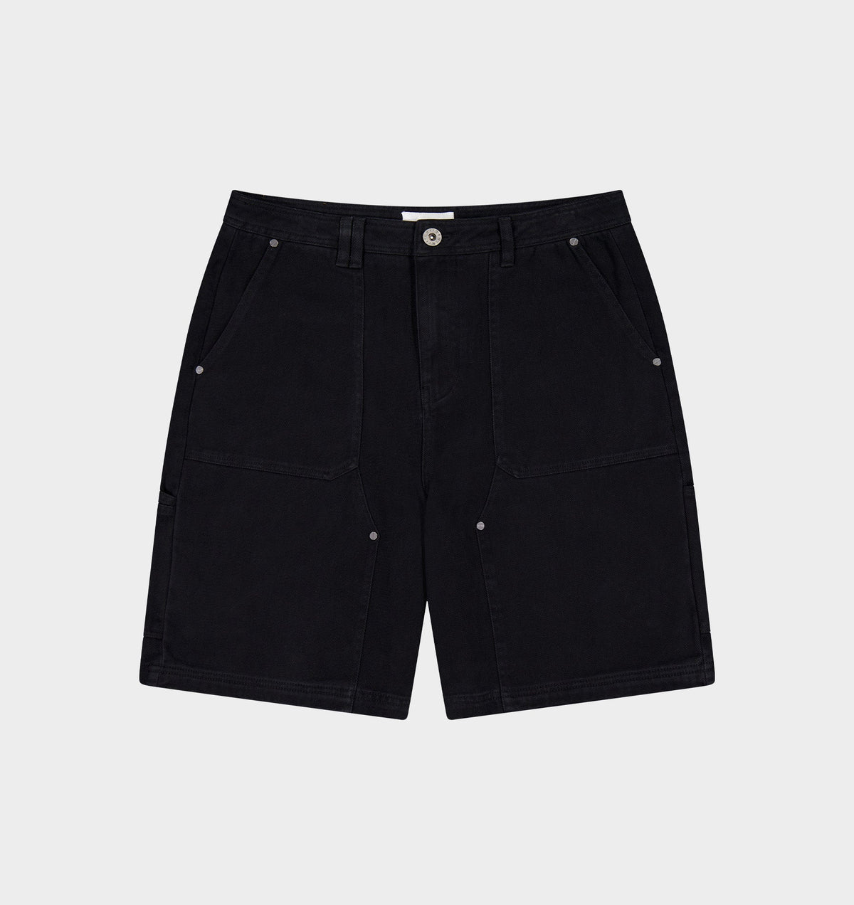Double Knee Workers Short - Black