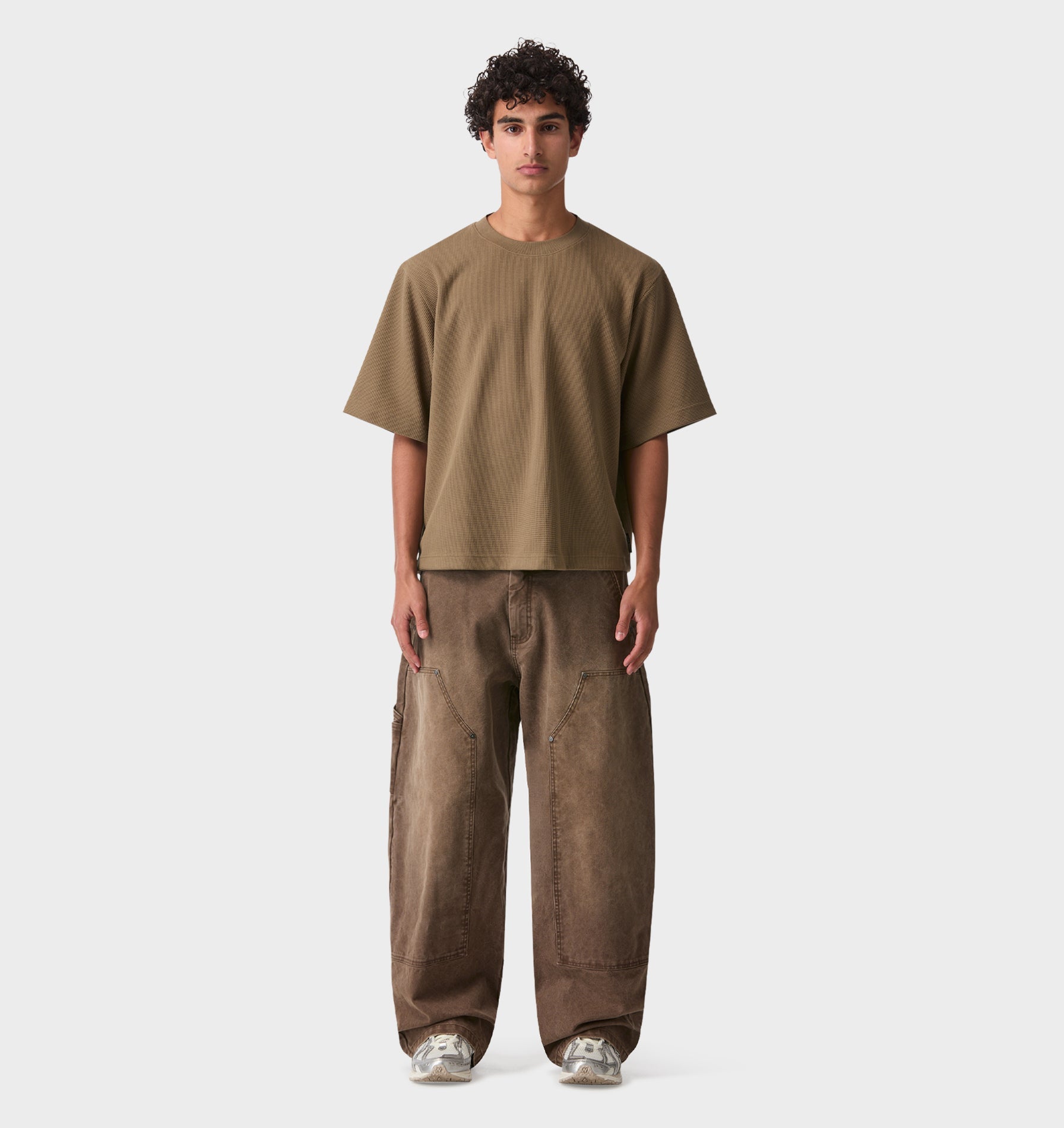 Balloon Double Knee Pant - Vintage Brown