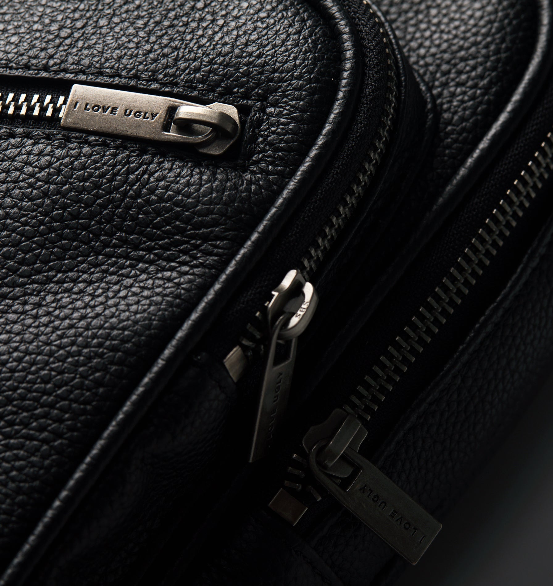 Aziel Leather Sling Bag - Black