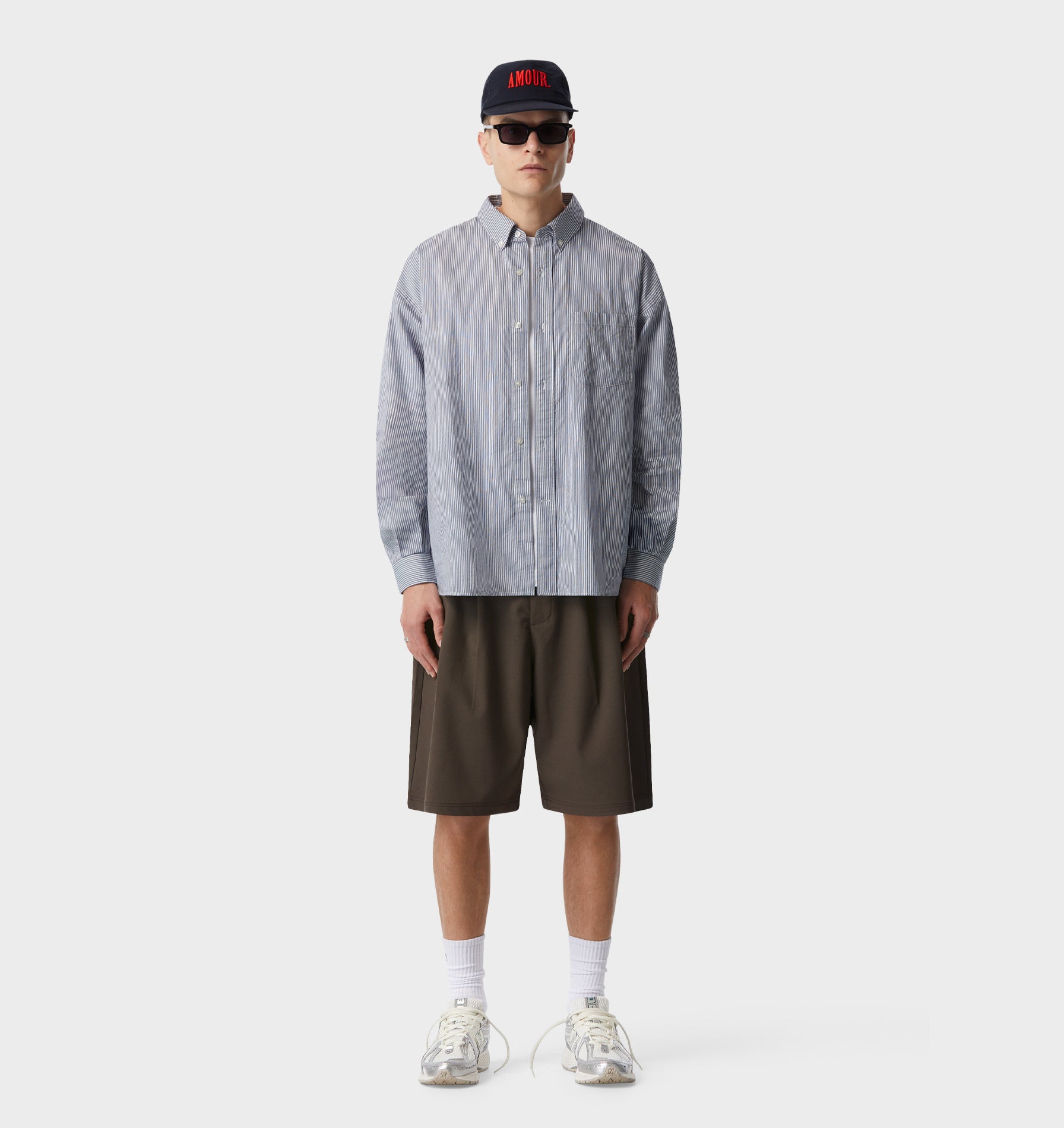 Alby Pleated Short - Mushroom