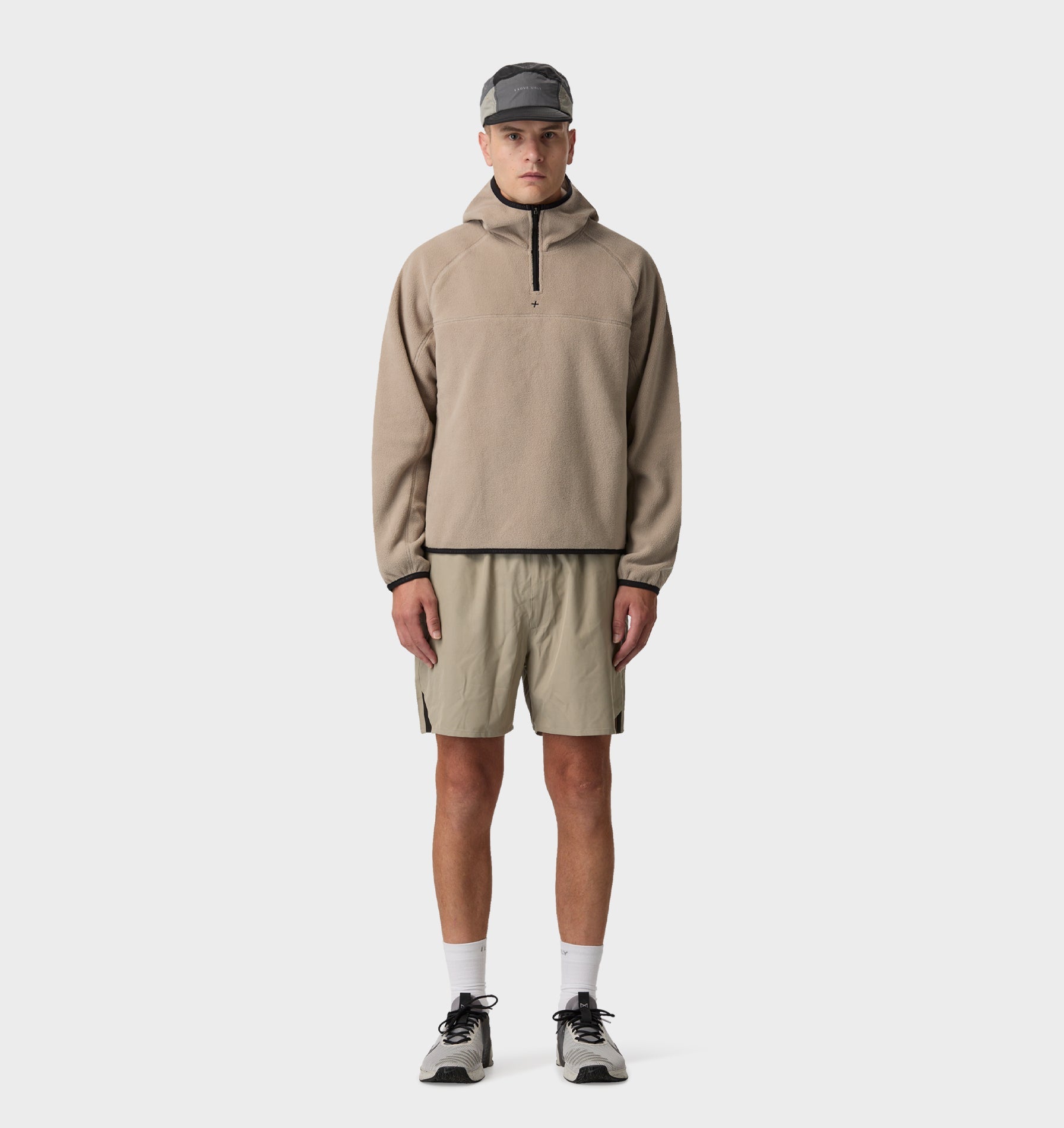 Active Hooded Fleece - Taupe