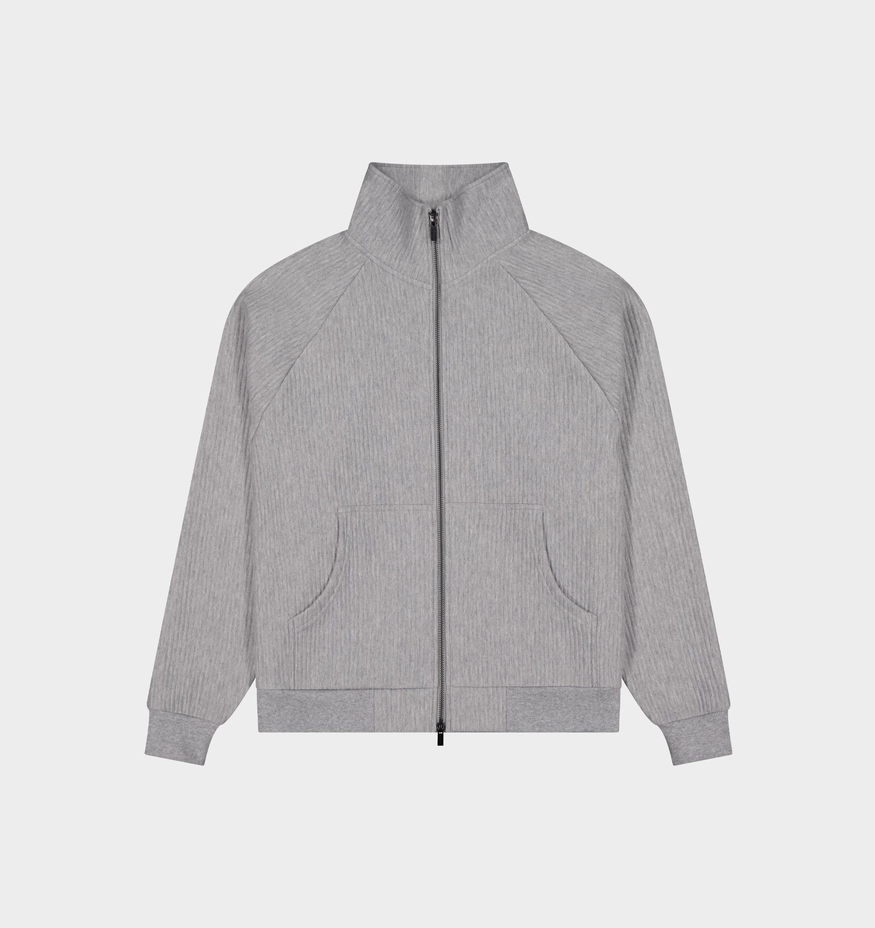 Zip Through Tottenham Pullover - Vintage Grey