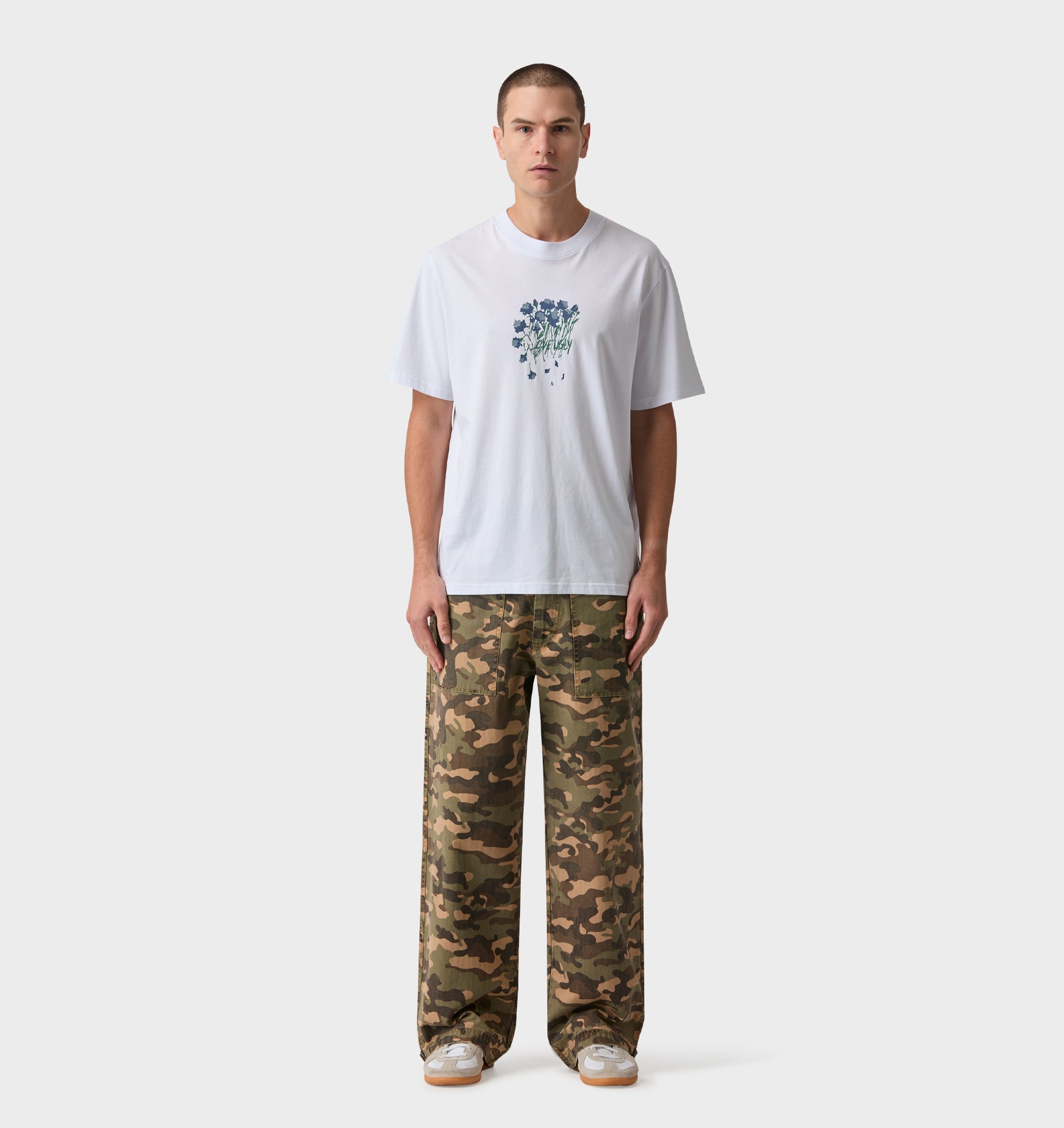 Wilted Flowers Uniform Tee - White